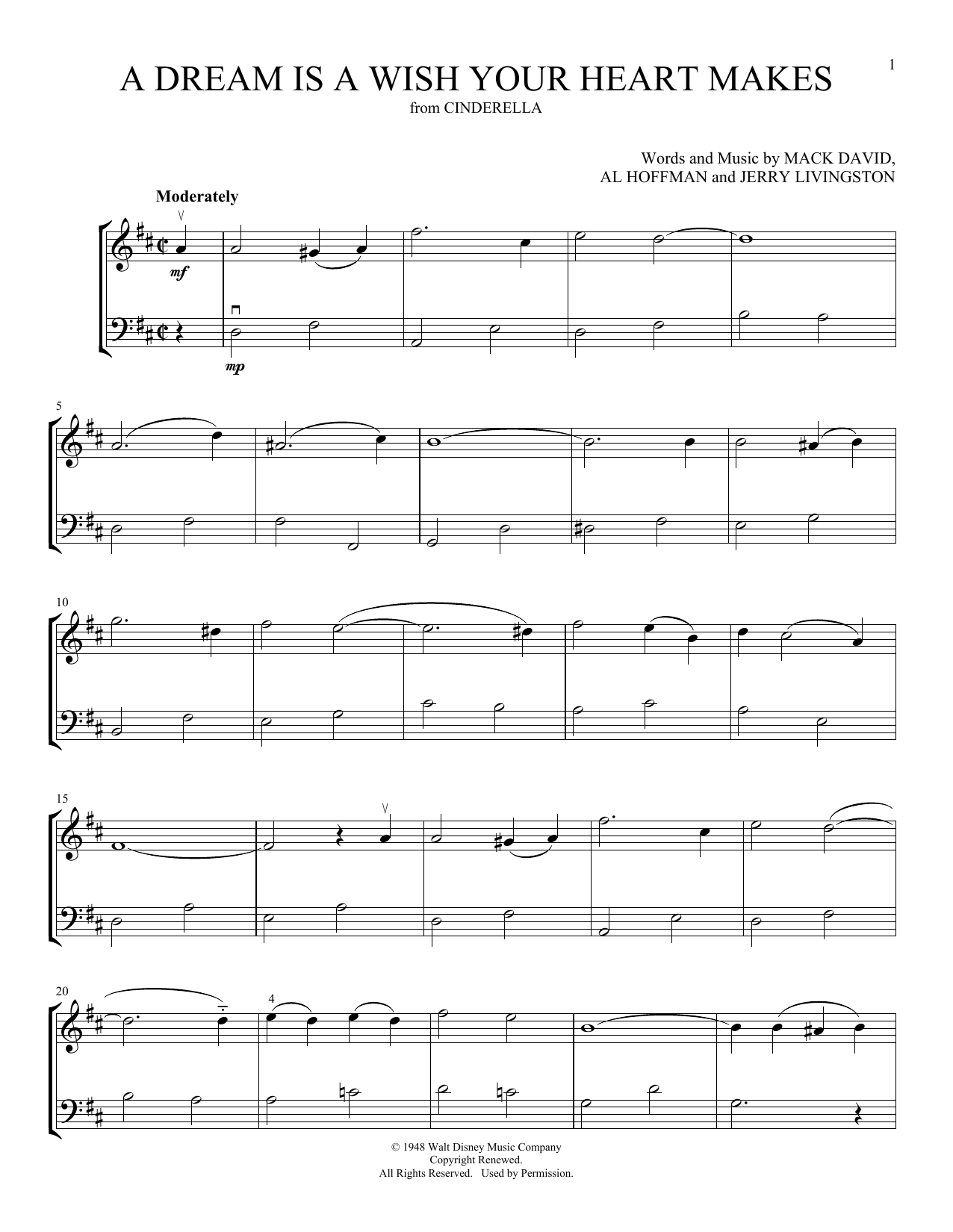 A Dream Is A Wish Your Heart Makes (from Cinderella) (arr. Michelle Hynson)