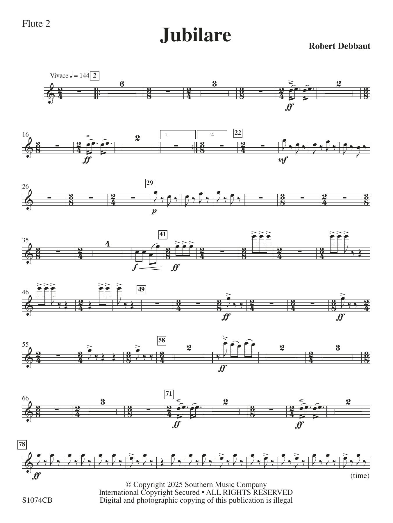 Jubilare - Flute 2