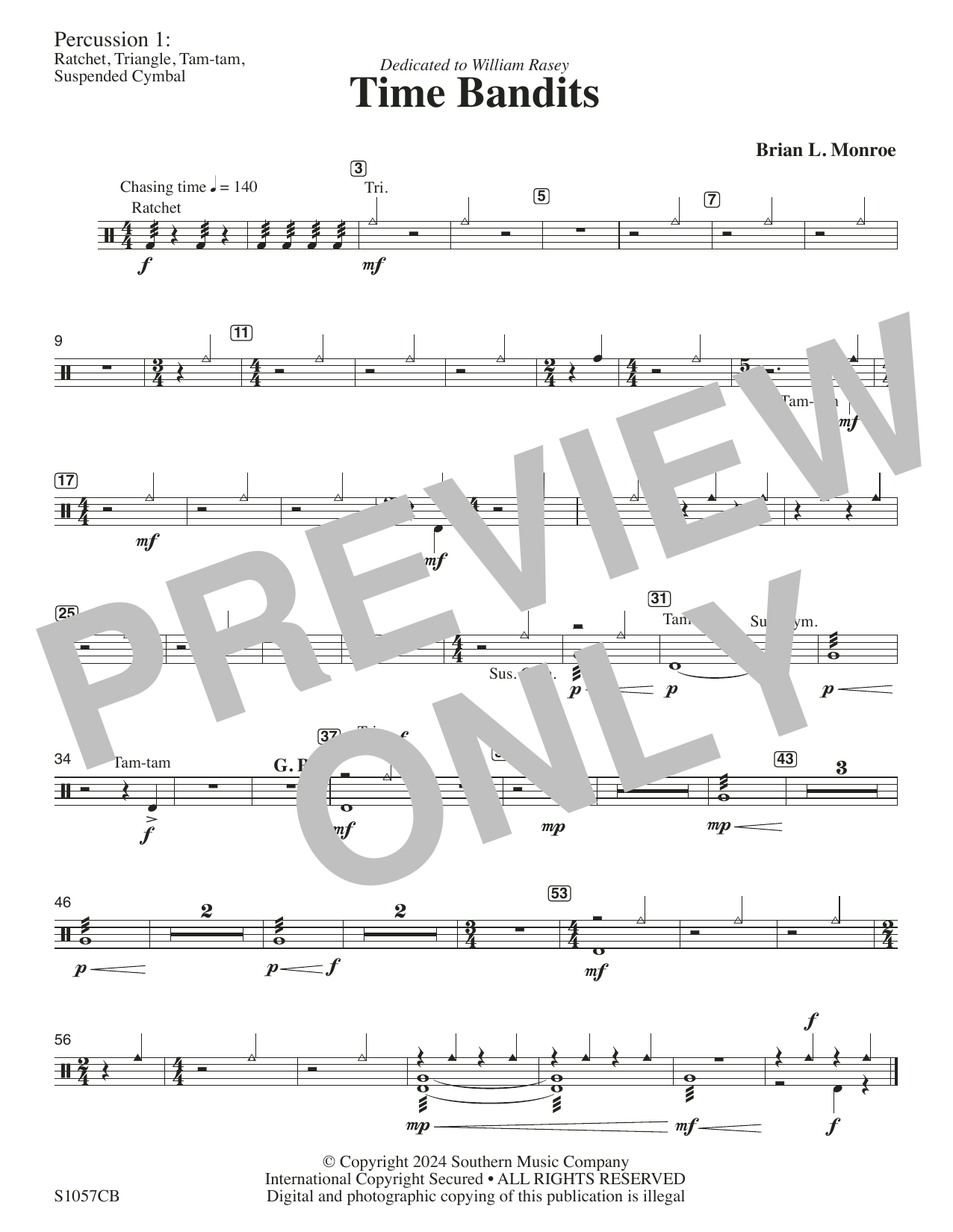 Time Bandits - Percussion 1