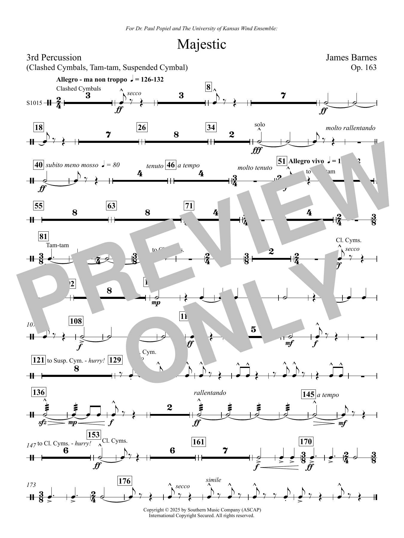 Majestic - Percussion 3