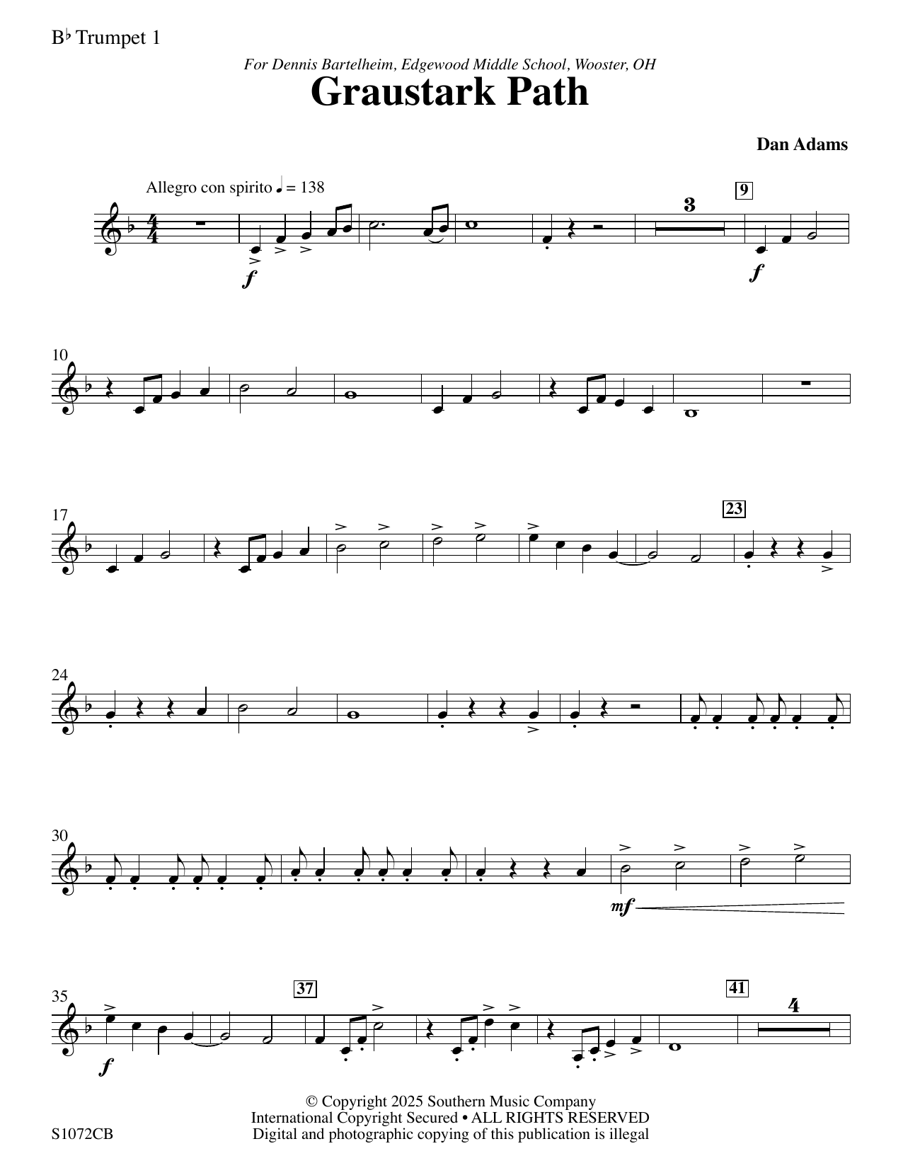 Graustark Path - Trumpet 1