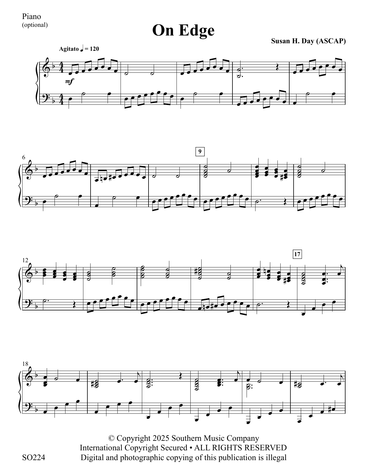 On Edge - Piano