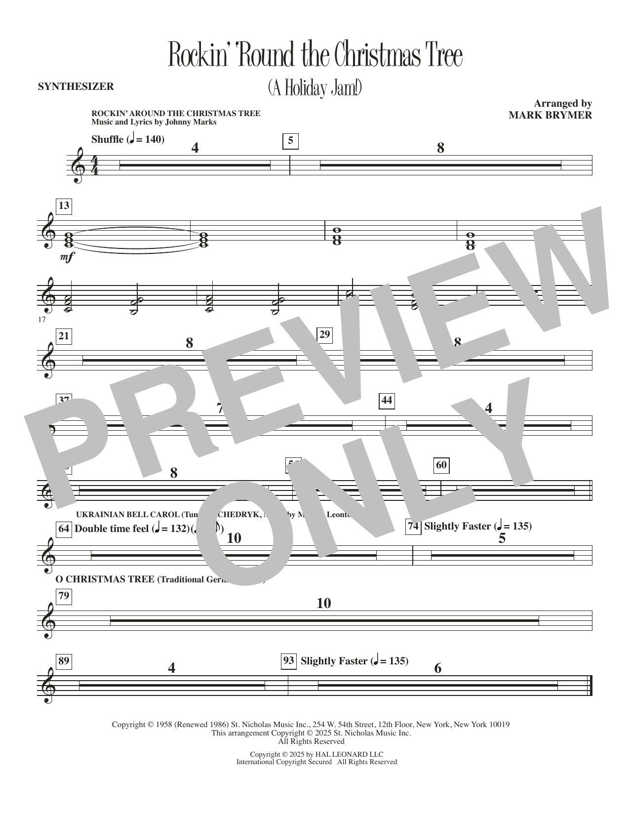 Rockin' 'Round The Christmas Tree (A Holiday Jam!) - Synthesizer