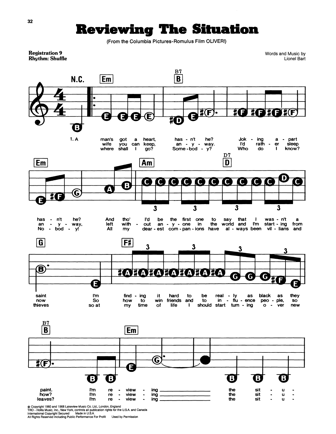 Reviewing The Situation (from Oliver)