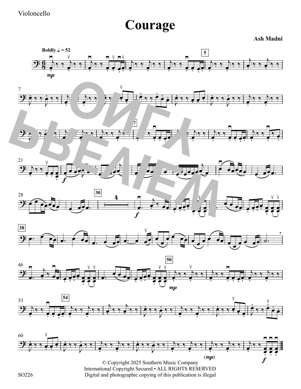 Courage - Cello
