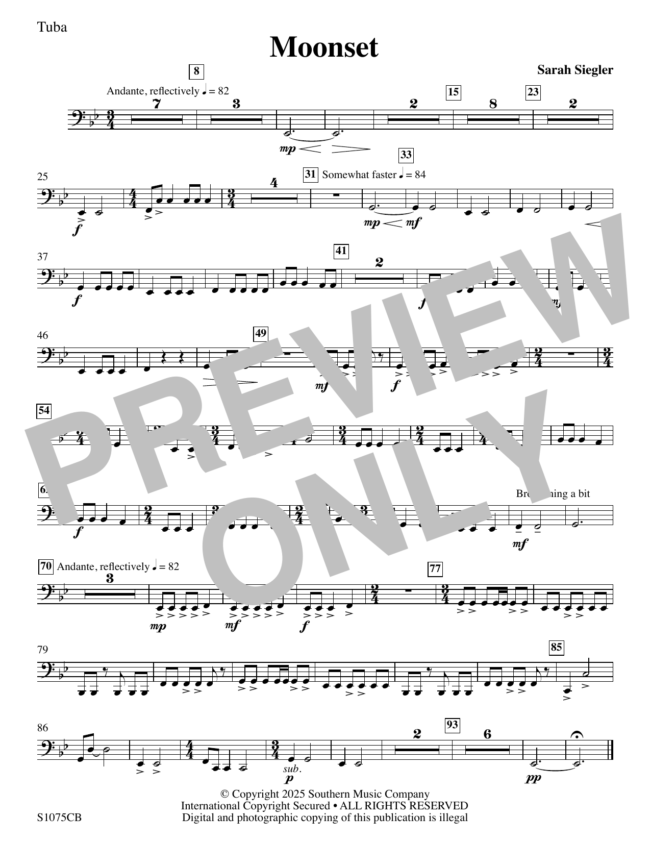 Moonset - Tuba