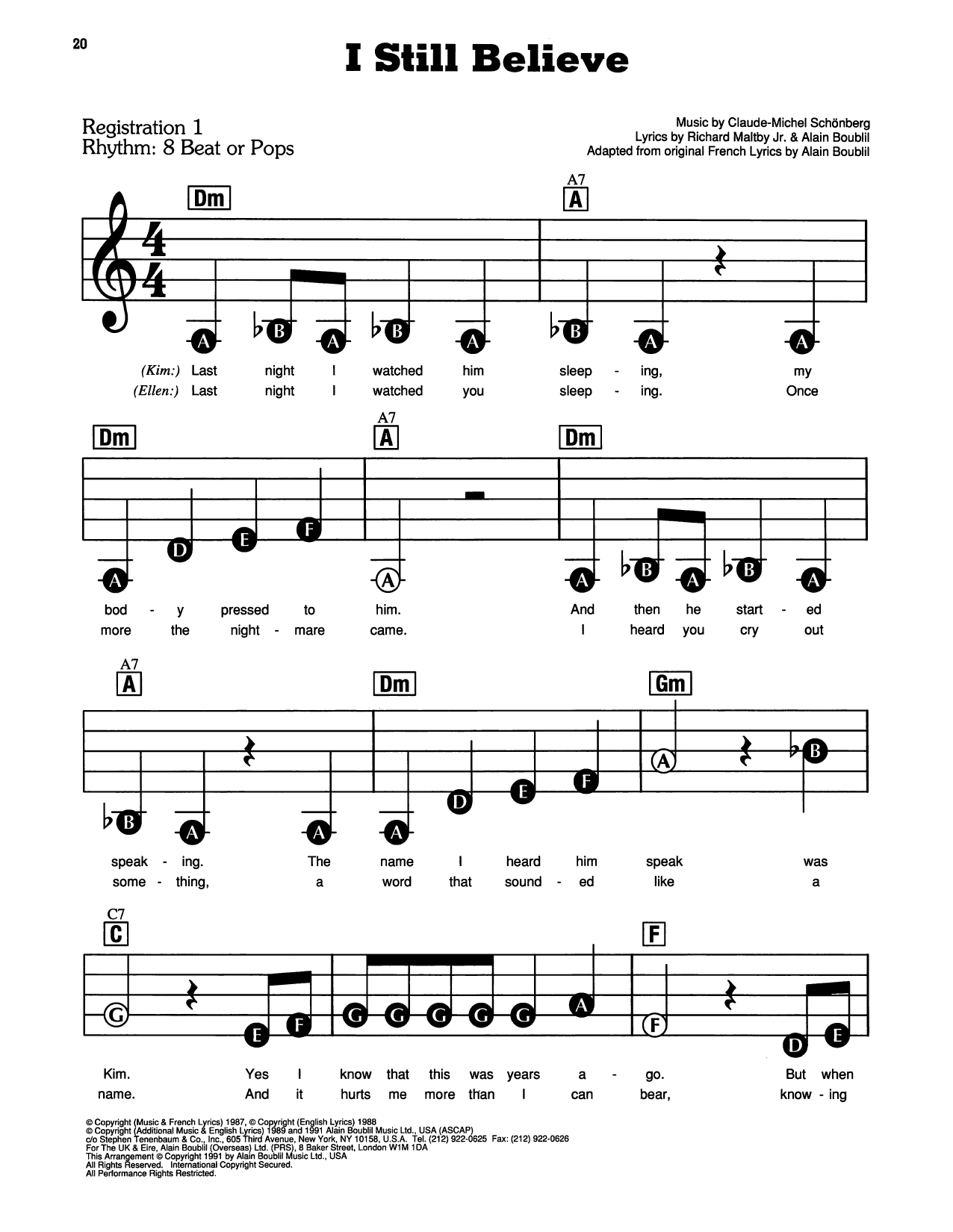 I Still Believe (from Miss Saigon)