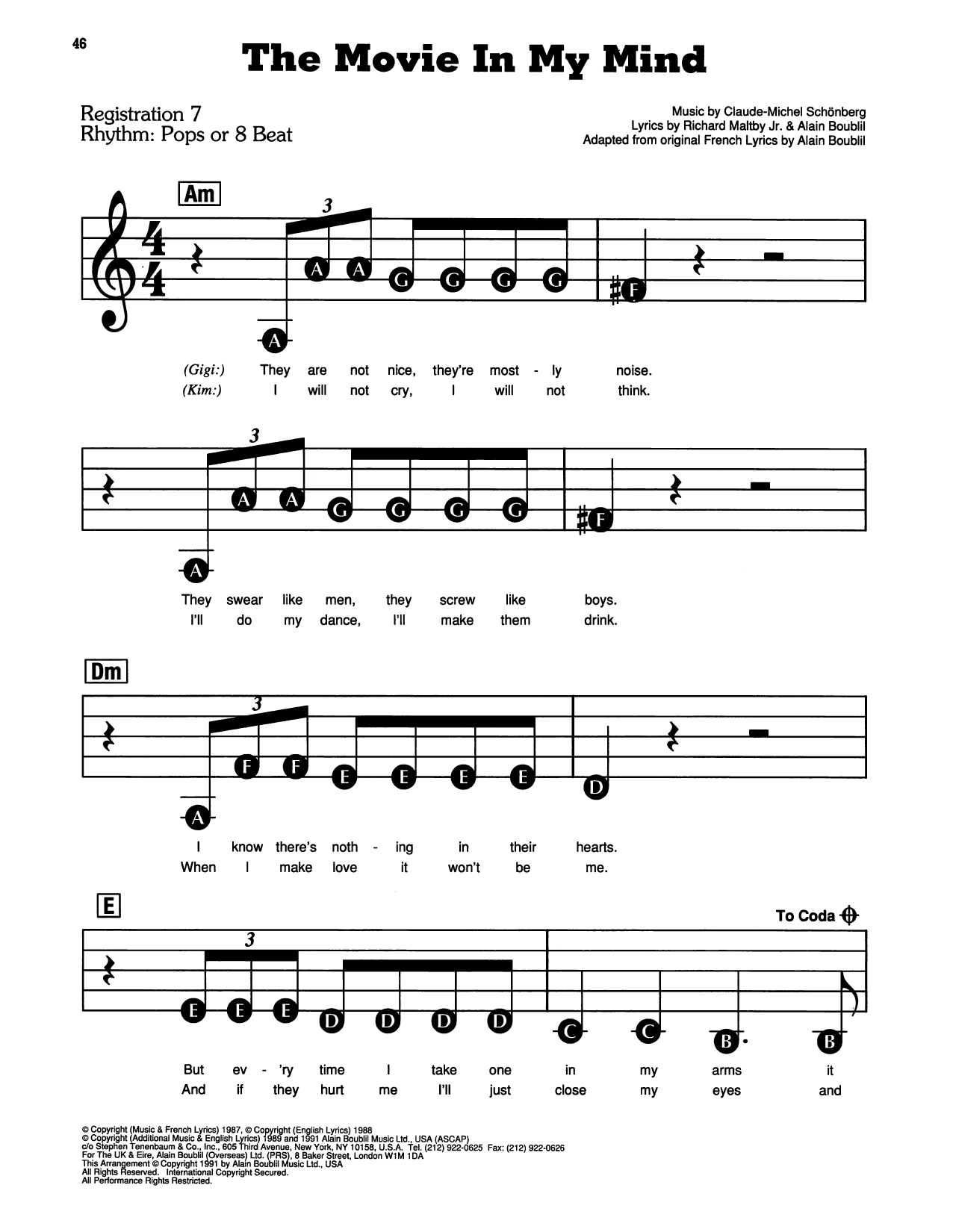 The Movie In My Mind (from Miss Saigon)