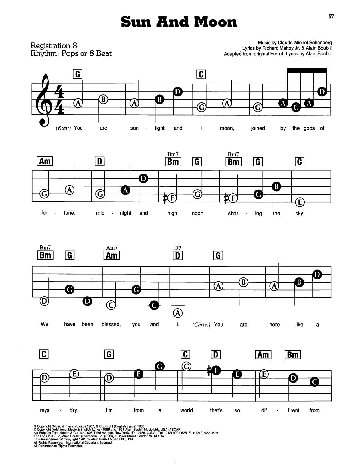 Sun And Moon (from Miss Saigon)