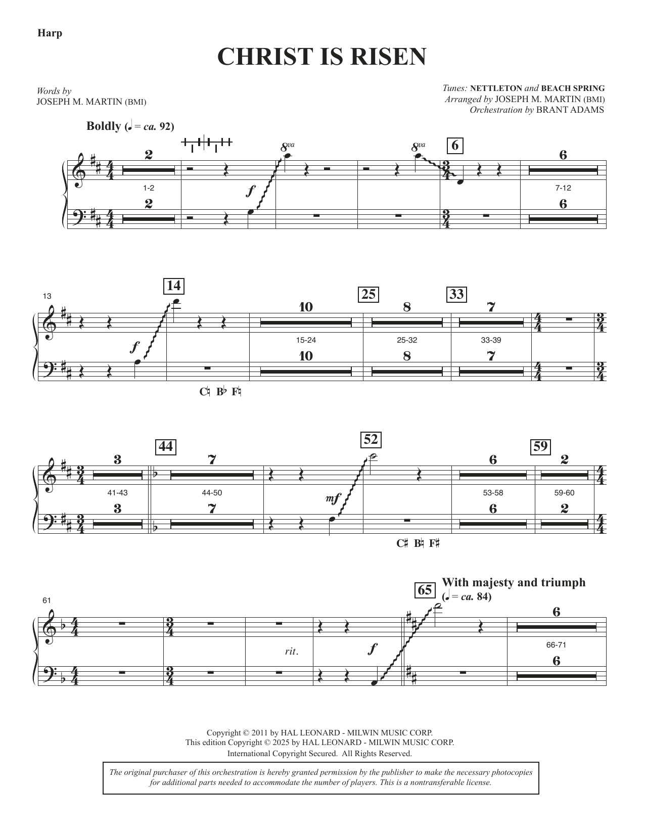 Christ Is Risen (from The Song Everlasting) - Harp