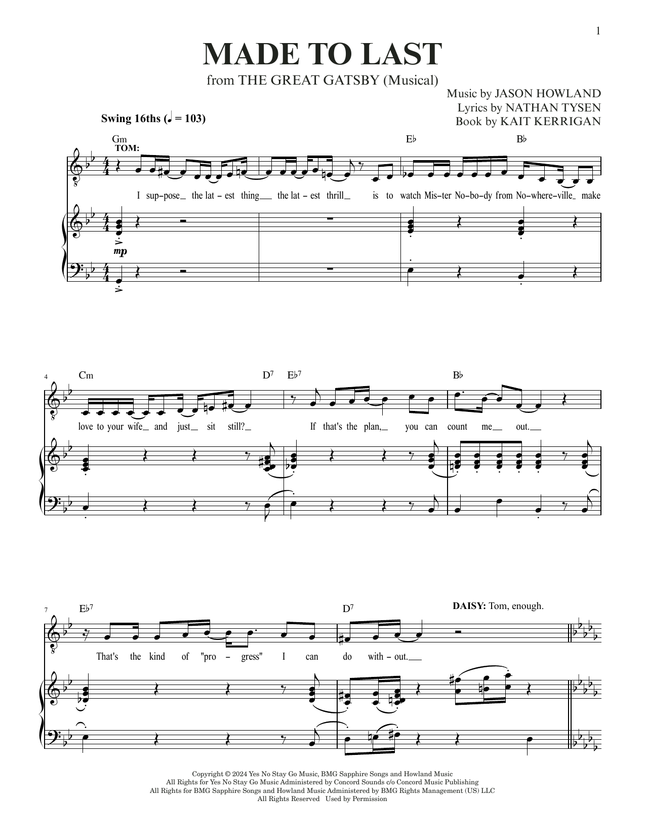 Made To Last (from The Great Gatsby)