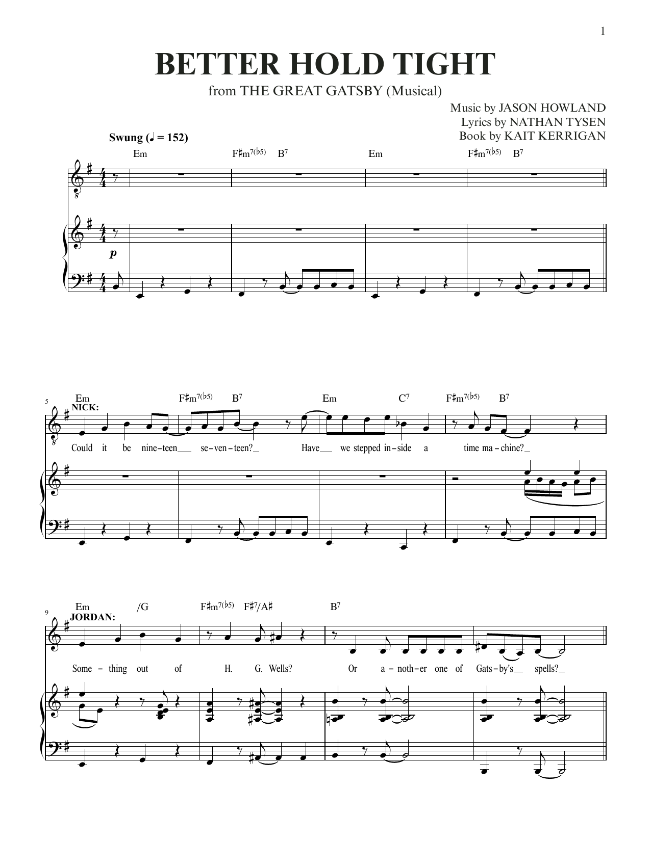 Better Hold Tight (from The Great Gatsby)