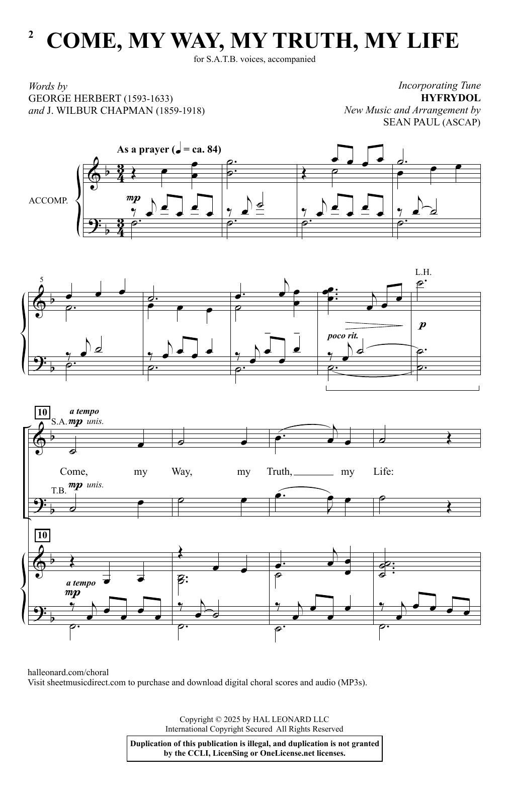 Come, My Way, My Truth, My Life