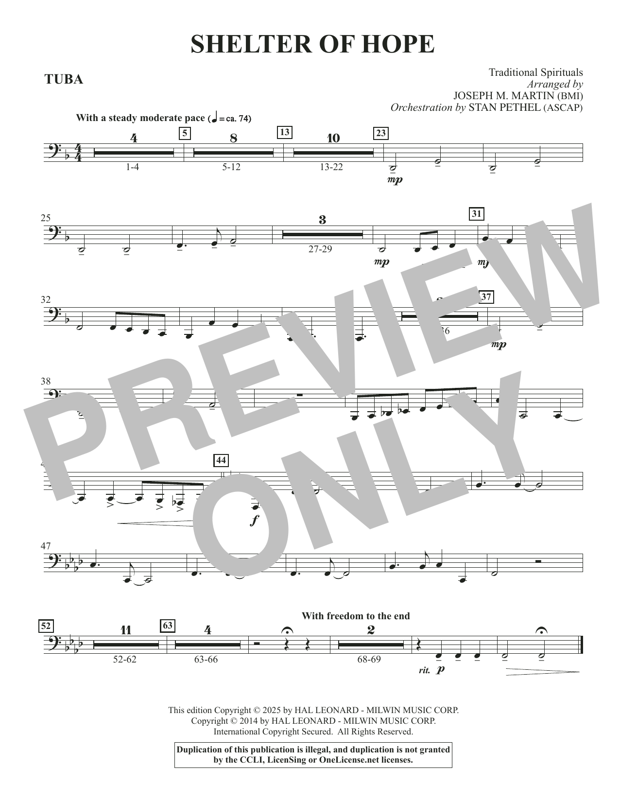 Shelter Of Hope - Tuba