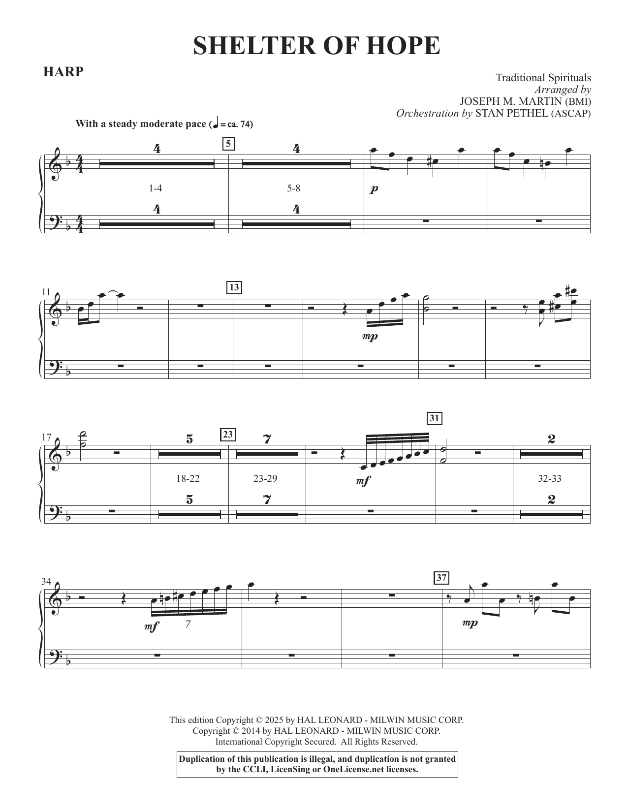 Shelter Of Hope - Harp