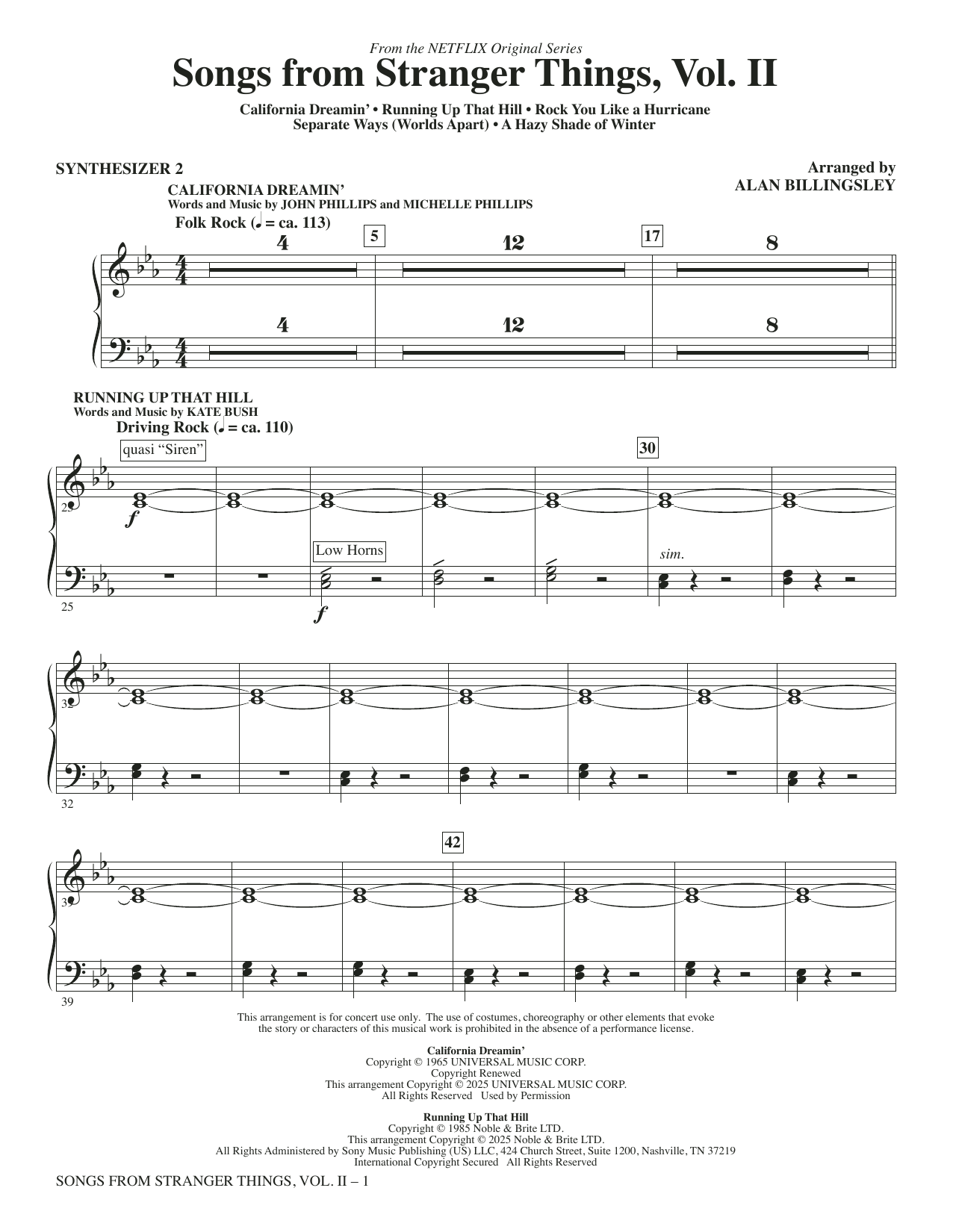 Songs from Stranger Things, Vol. II - Synthesizer II