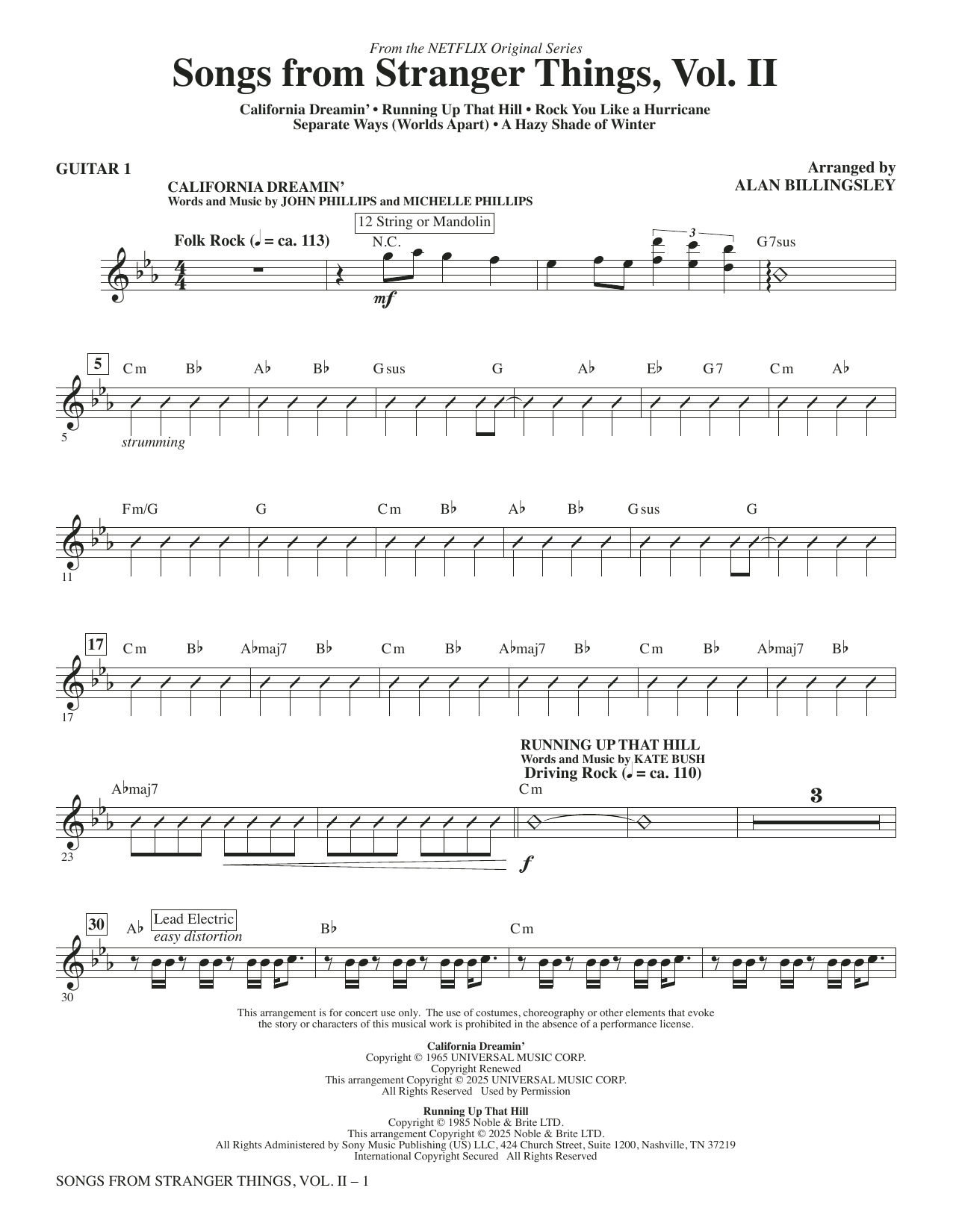 Songs from Stranger Things, Vol. II - Guitar 1