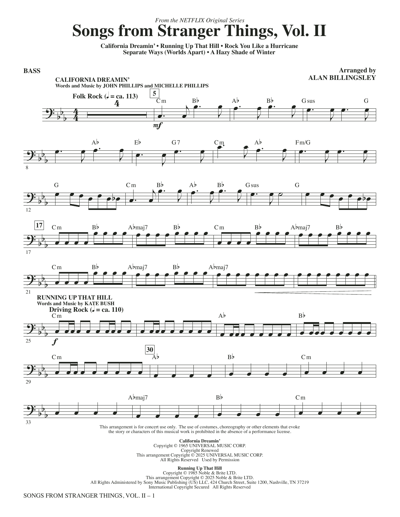 Songs from Stranger Things, Vol. II - Bass