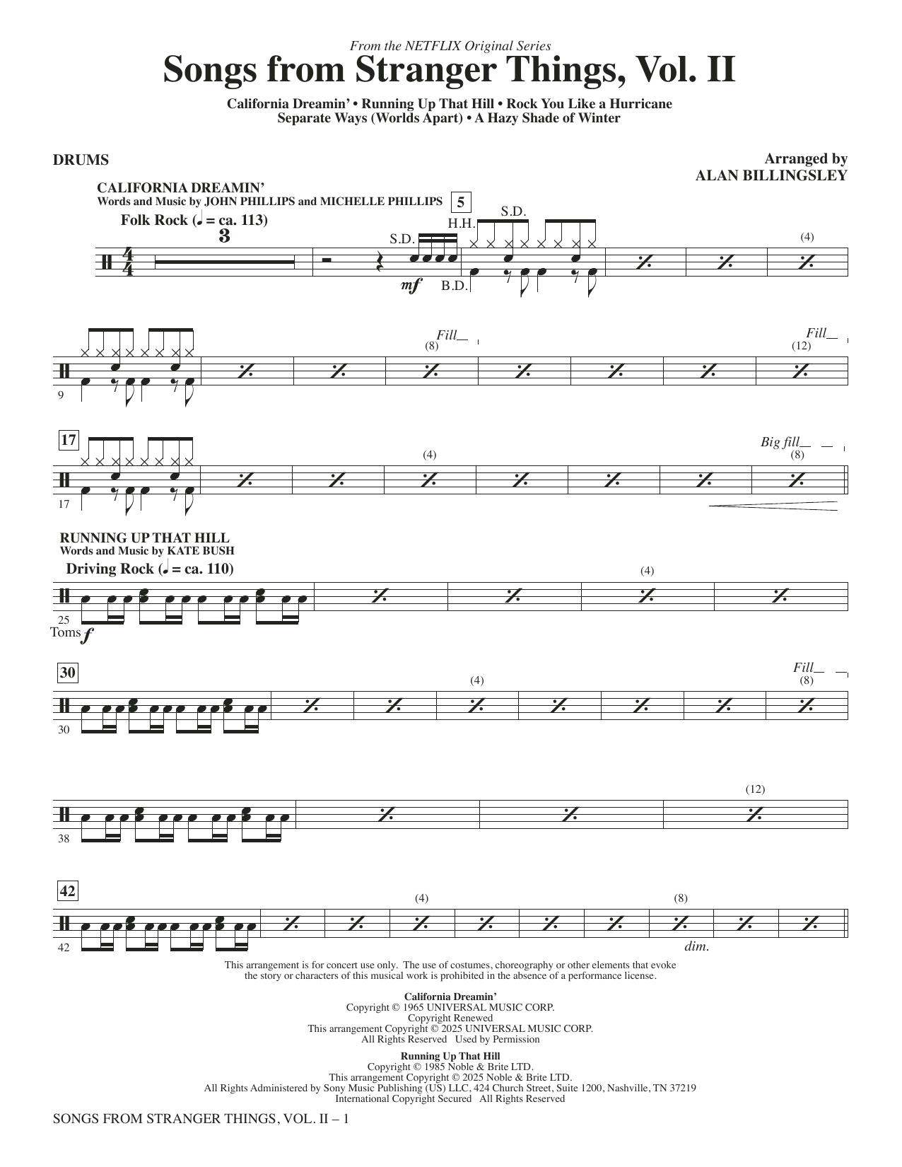 Songs from Stranger Things, Vol. II - Drums