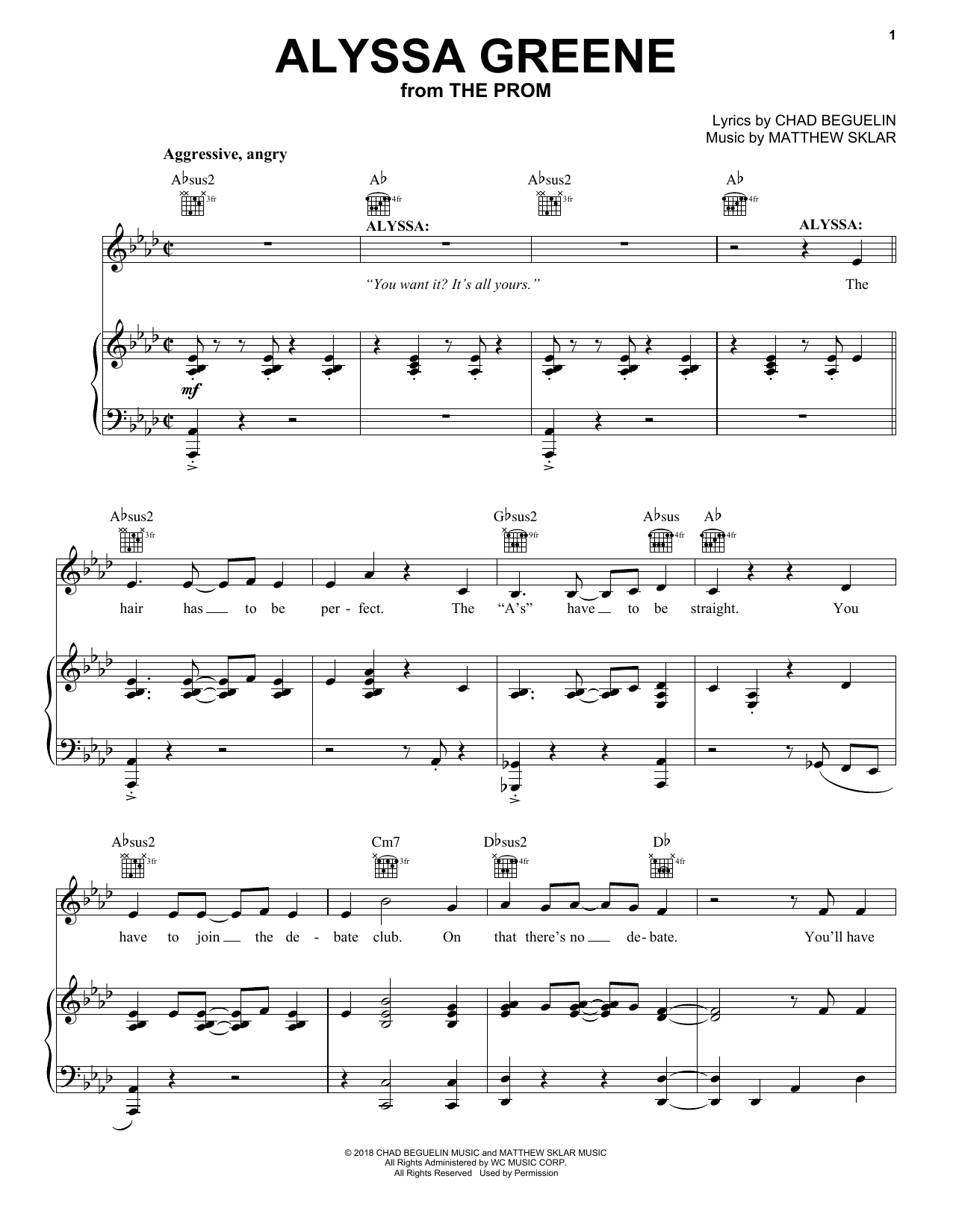 Alyssa Greene (from The Prom)