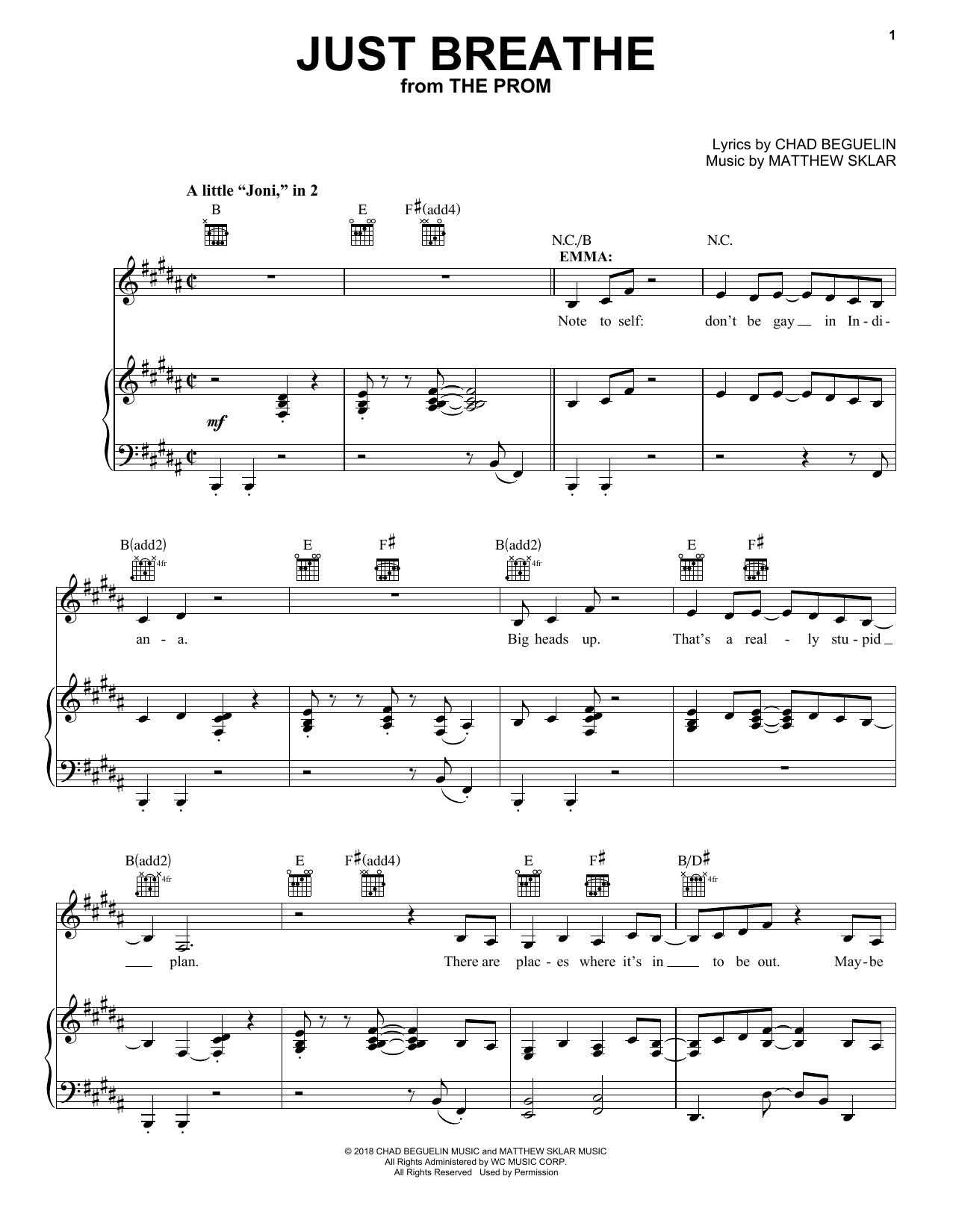 Just Breathe (from The Prom)