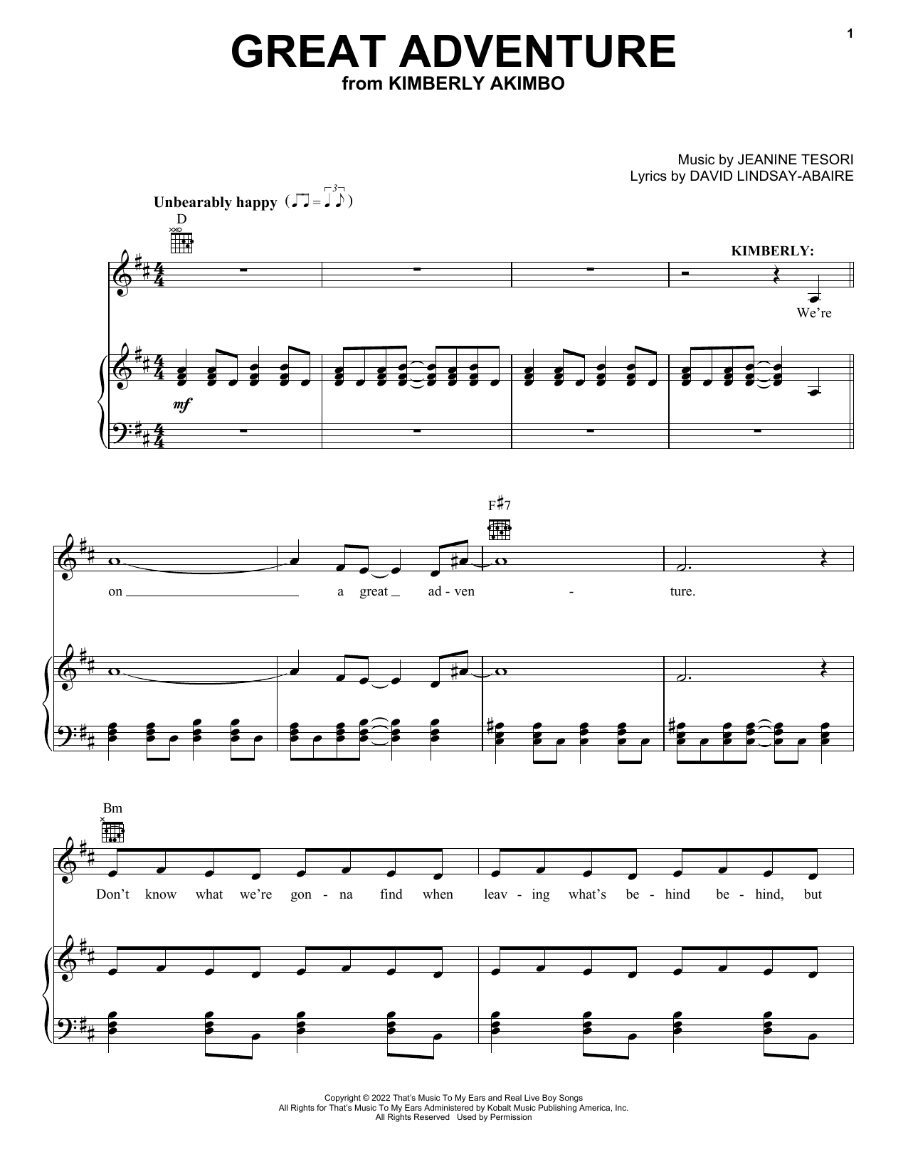 Great Adventure (from Kimberly Akimbo)