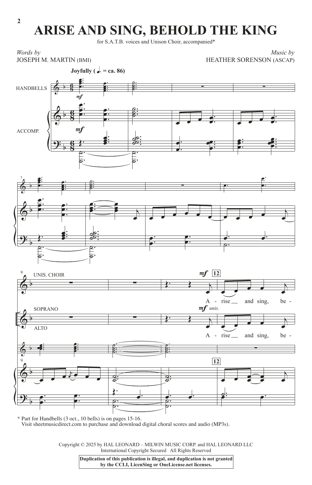 Arise And Sing, Behold The King