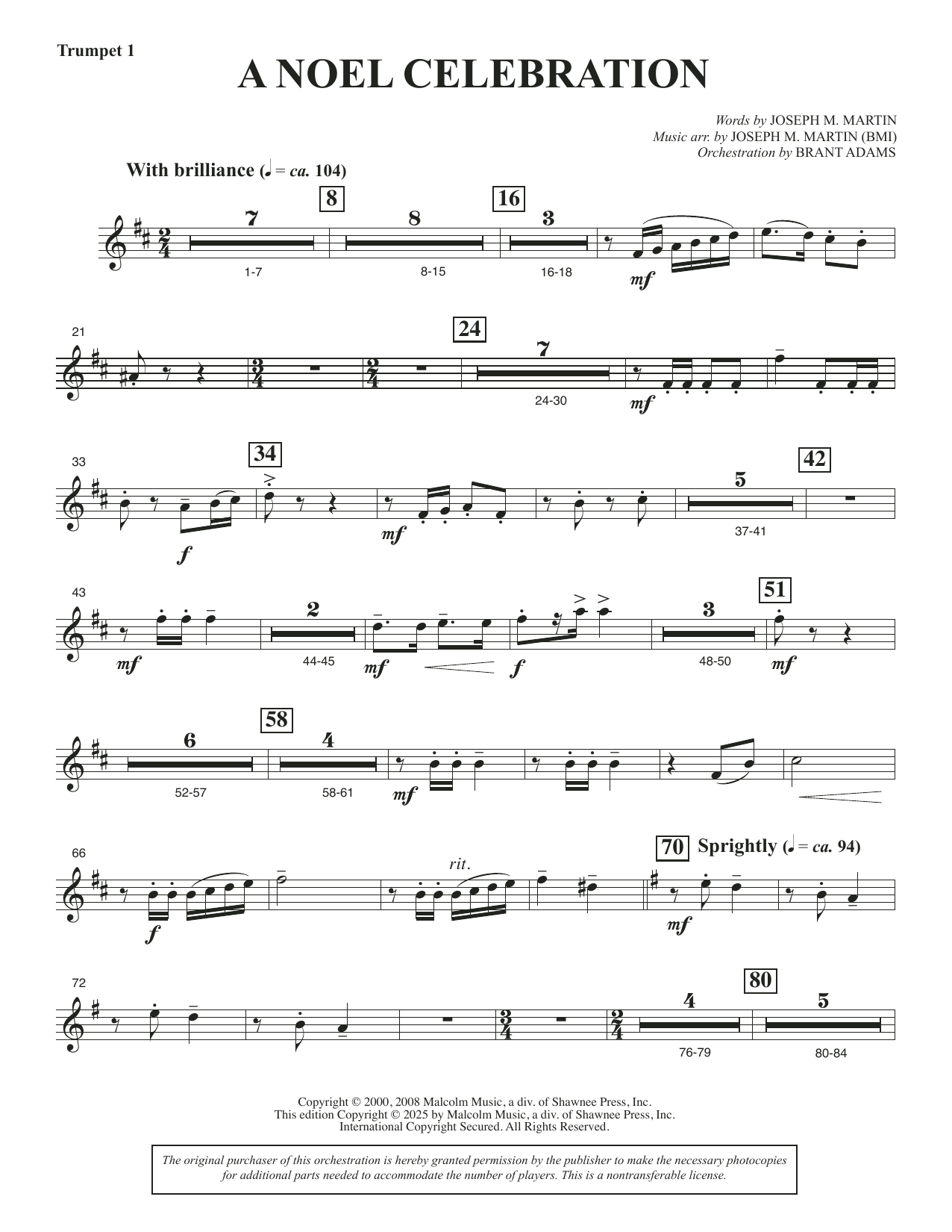 A Noel Celebration - Trumpet 1