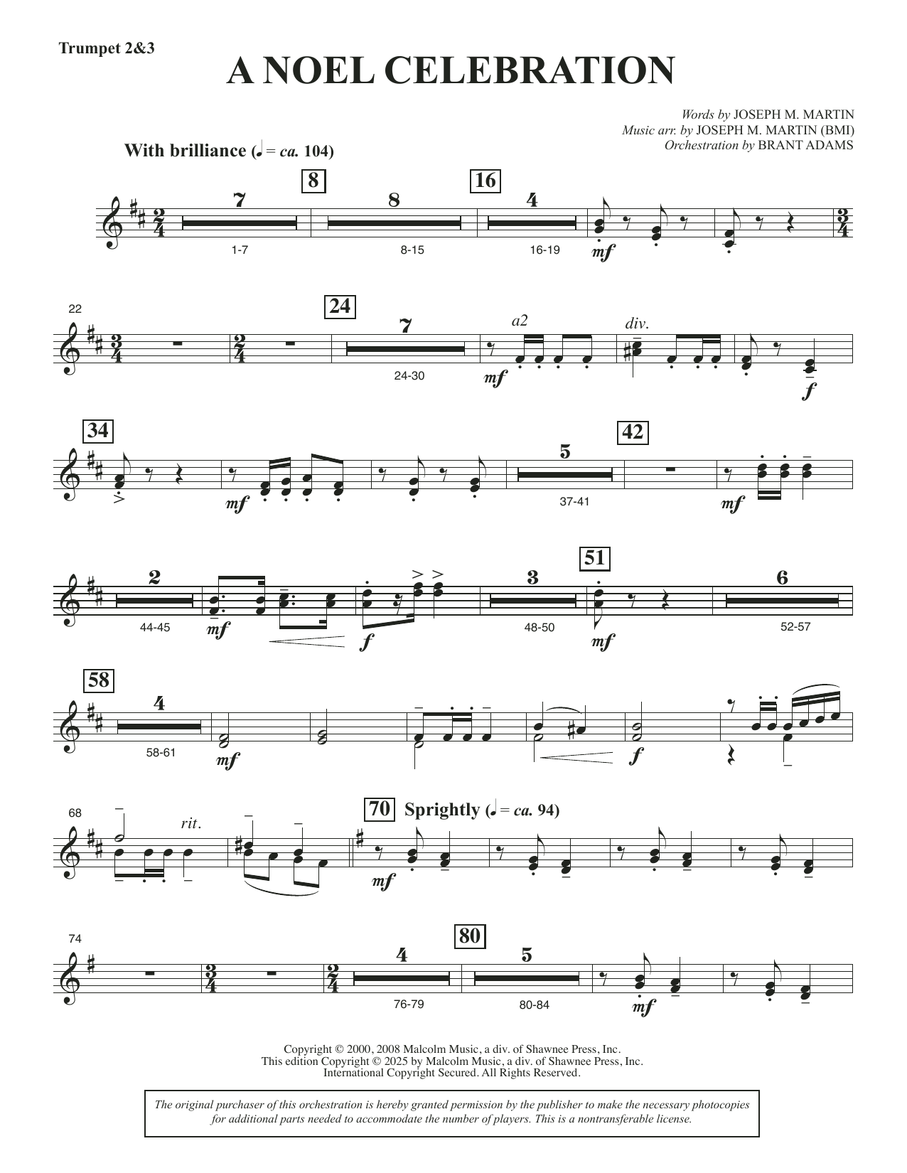 A Noel Celebration - Trumpet 2 & 3