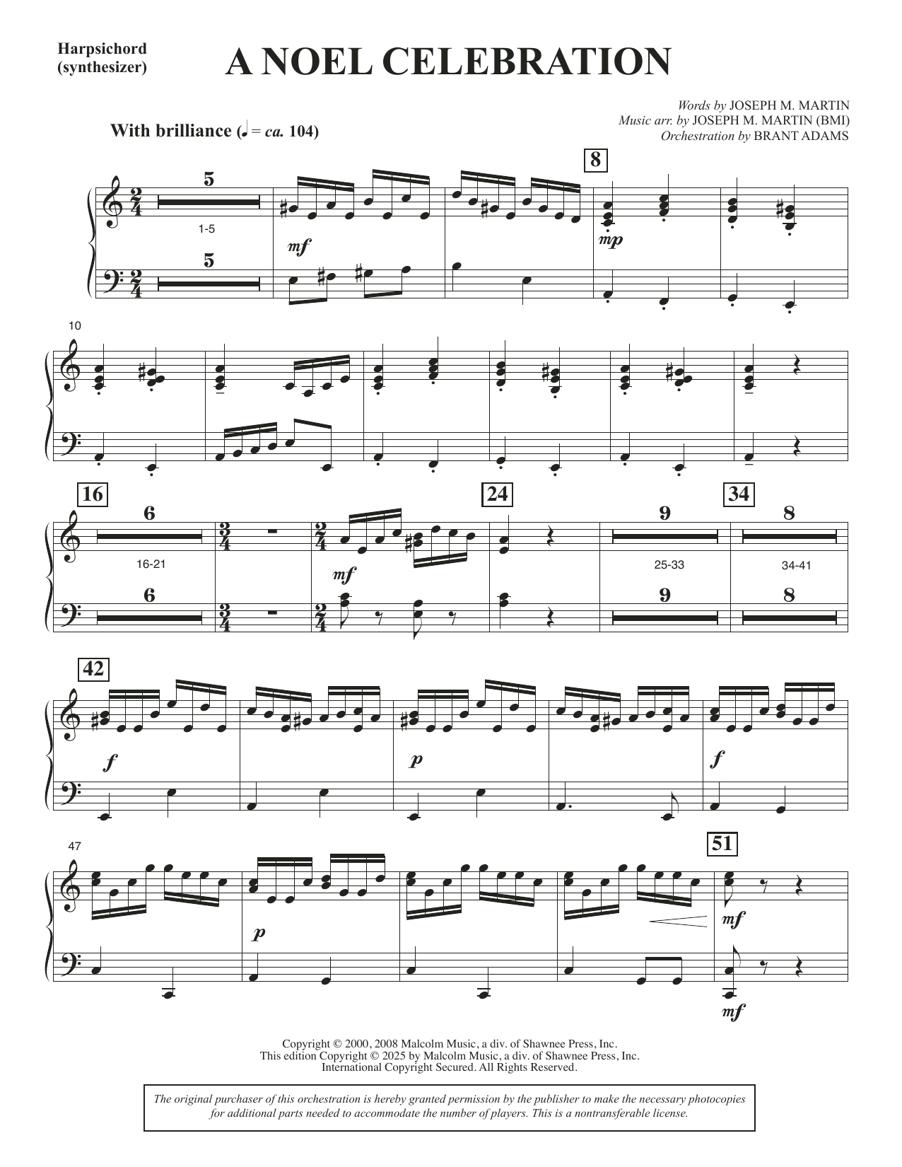 A Noel Celebration - Harpsichord (Synth)