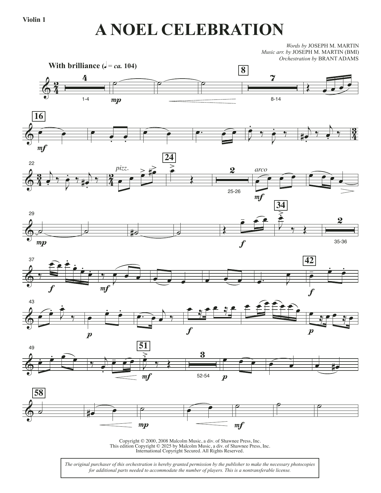 A Noel Celebration - Violin 1