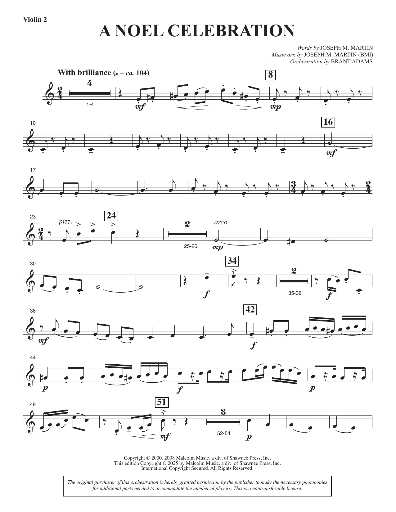 A Noel Celebration - Violin 2