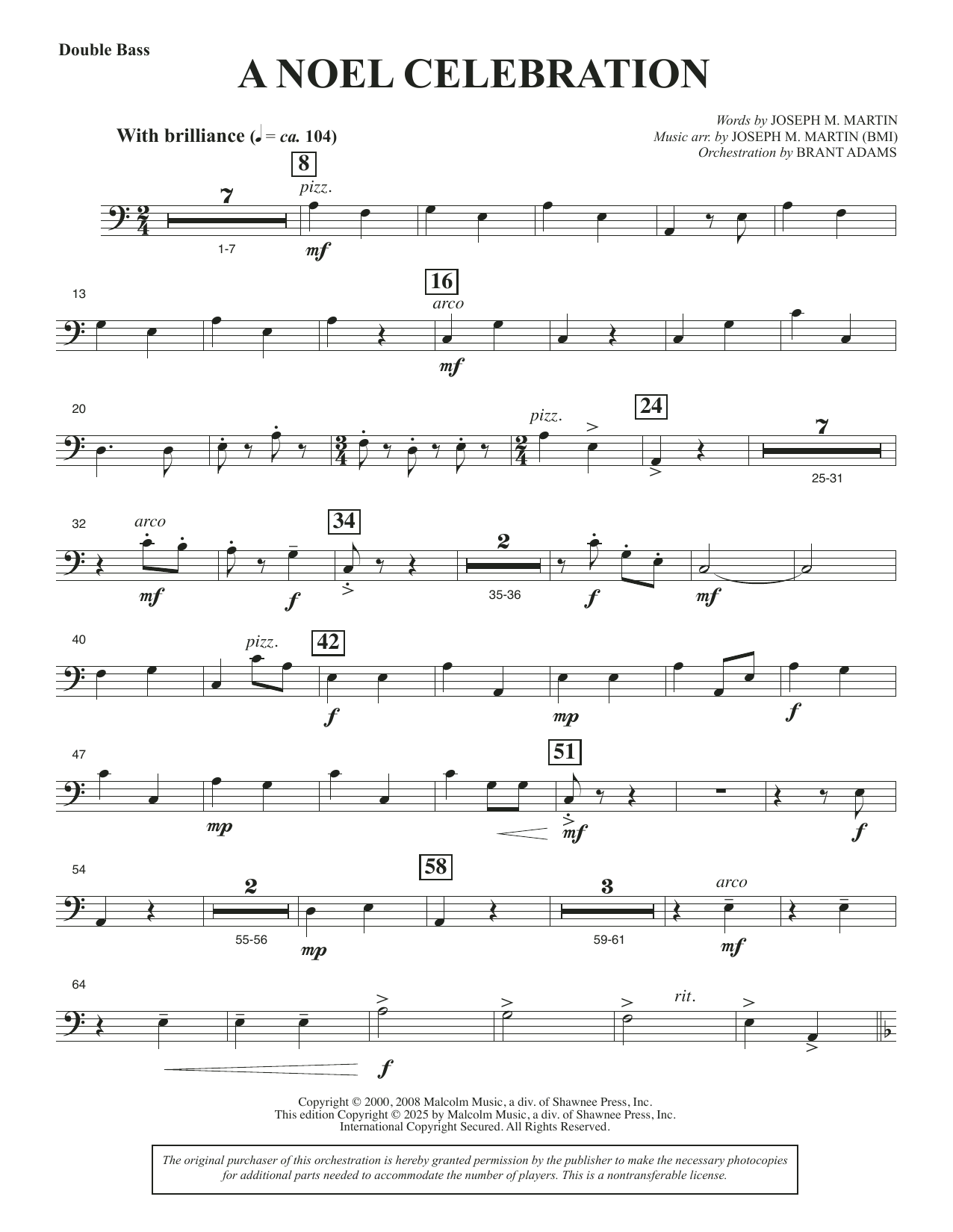 A Noel Celebration - Double Bass