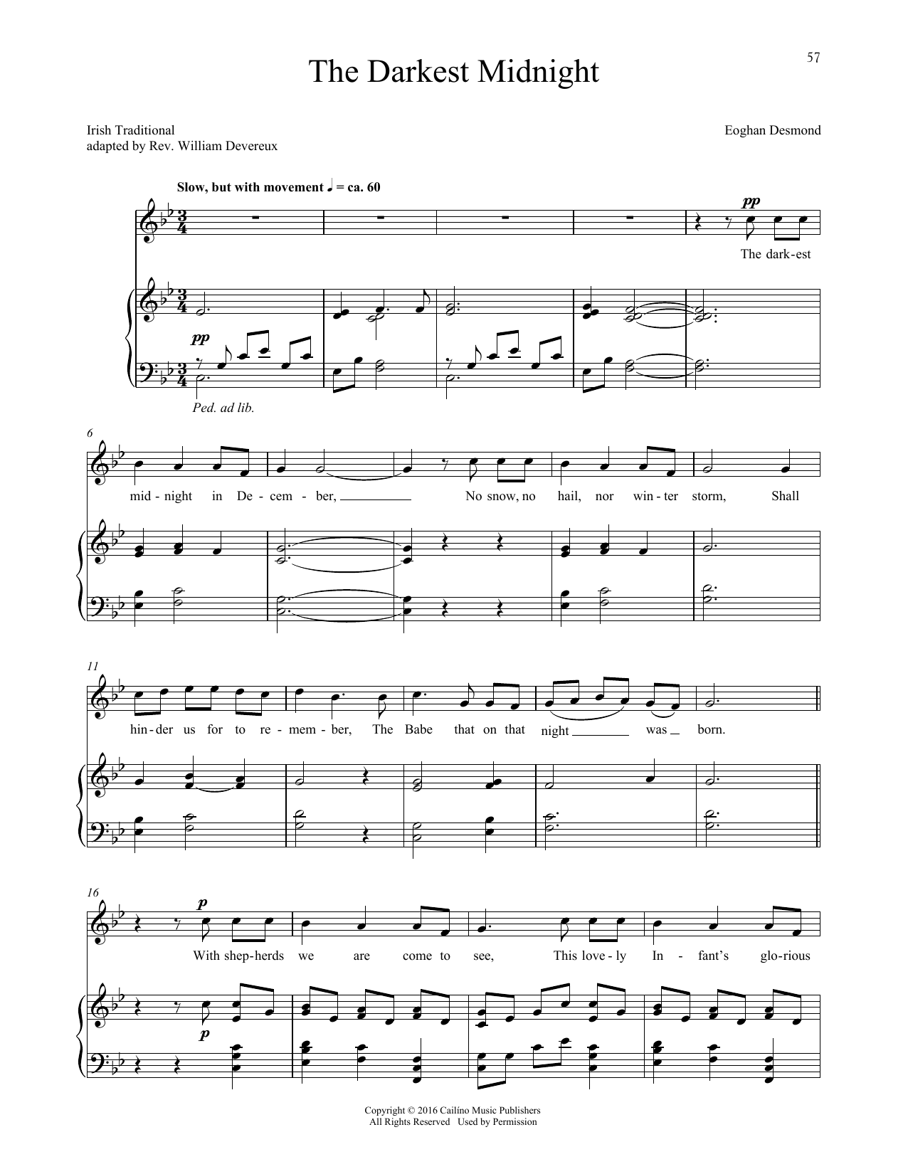 The Darkest Midnight: Piano Vocal