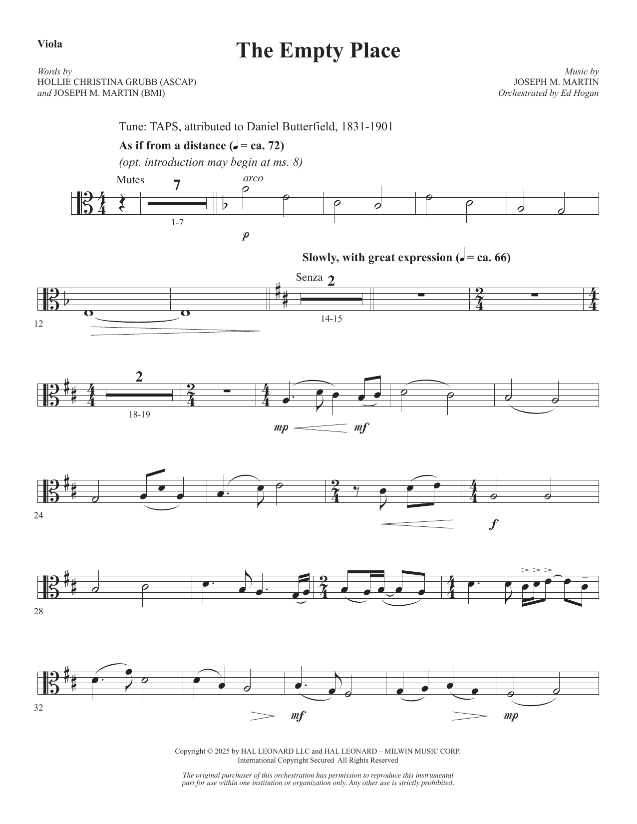 The Empty Place - Viola