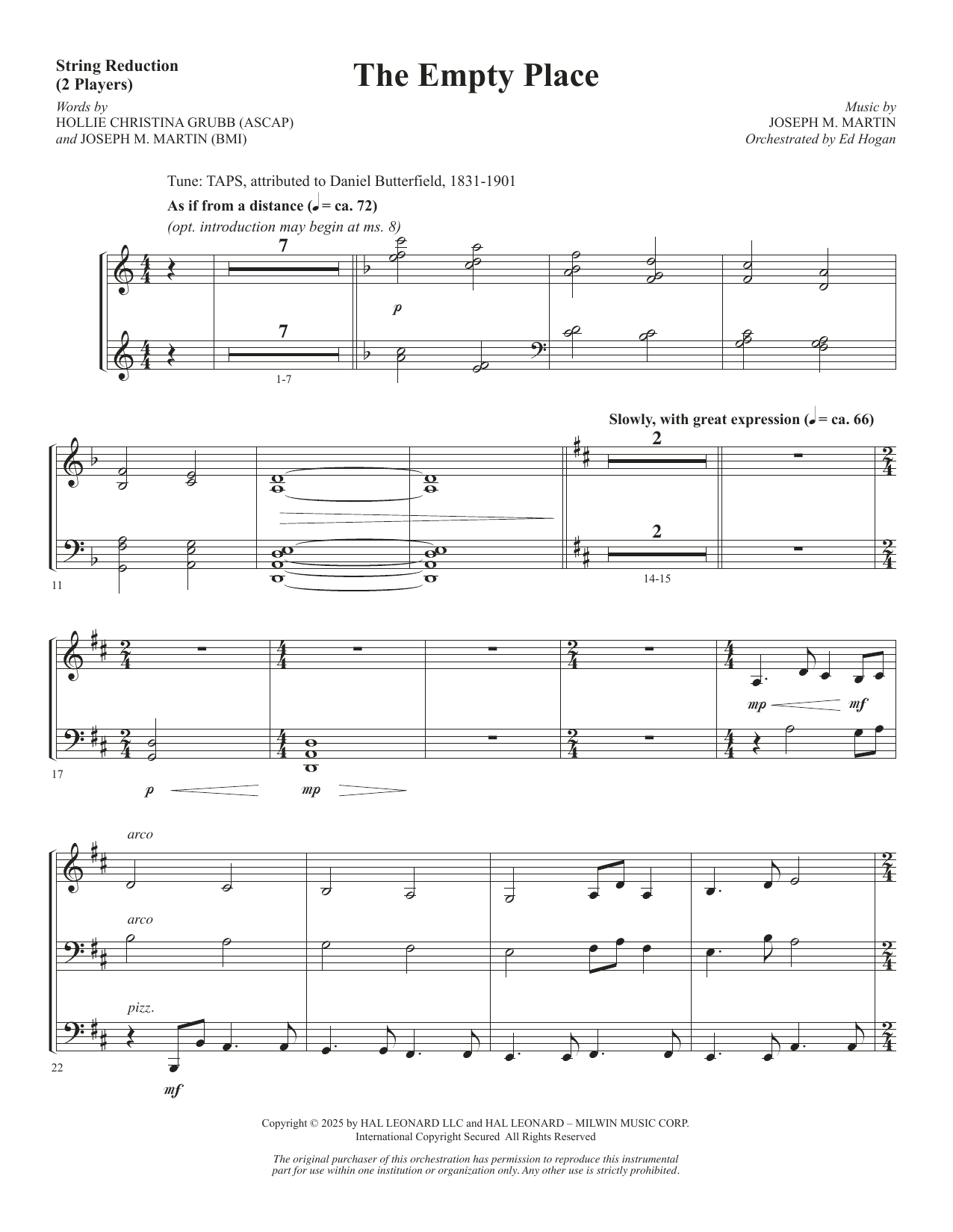 The Empty Place - String Reduction