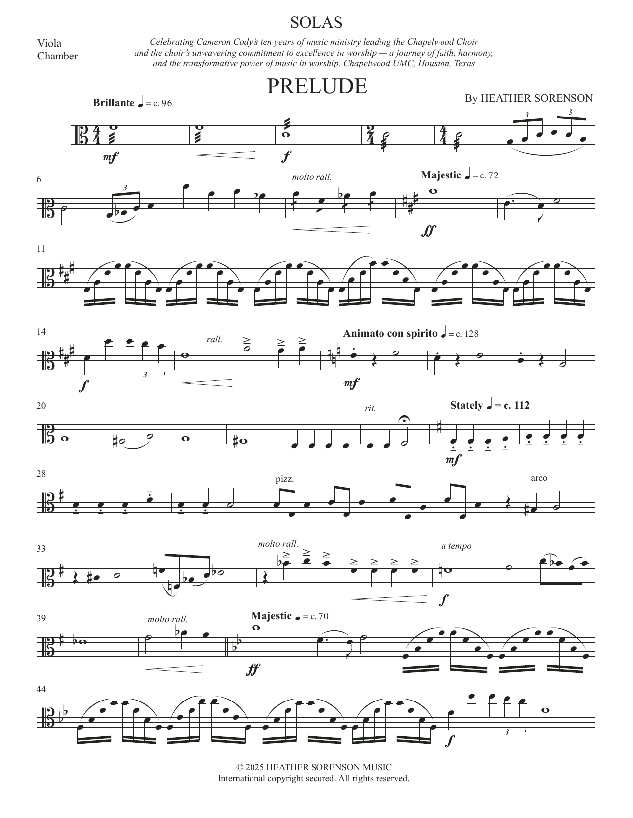 Solas (Chamber Orchestra) - Viola