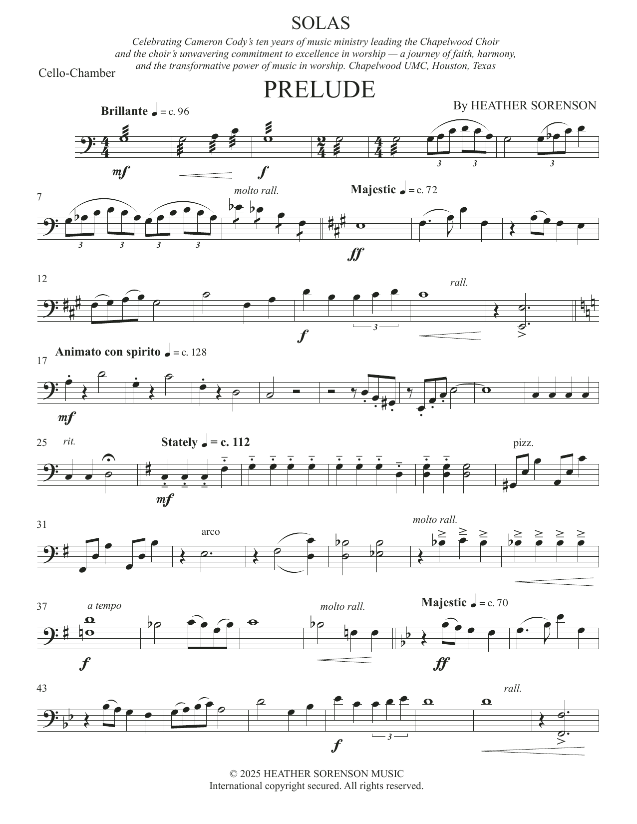 Solas (Chamber Orchestra) - Cello