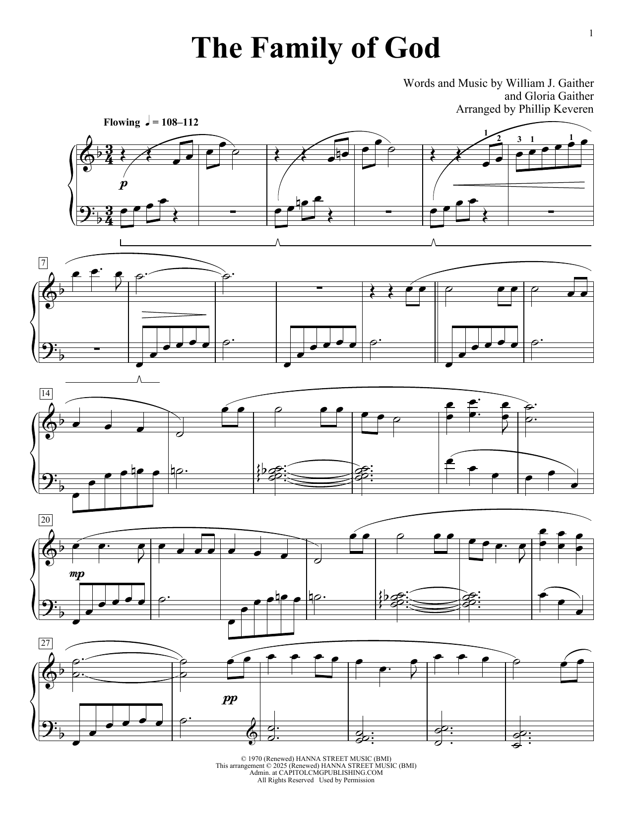 The Family Of God (arr. Phillip Keveren)