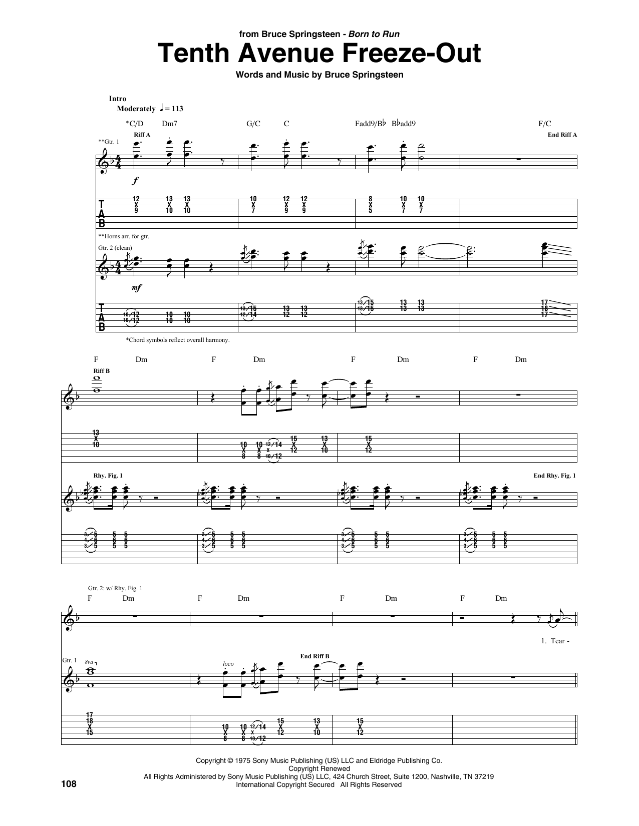 Tenth Avenue Freeze-Out