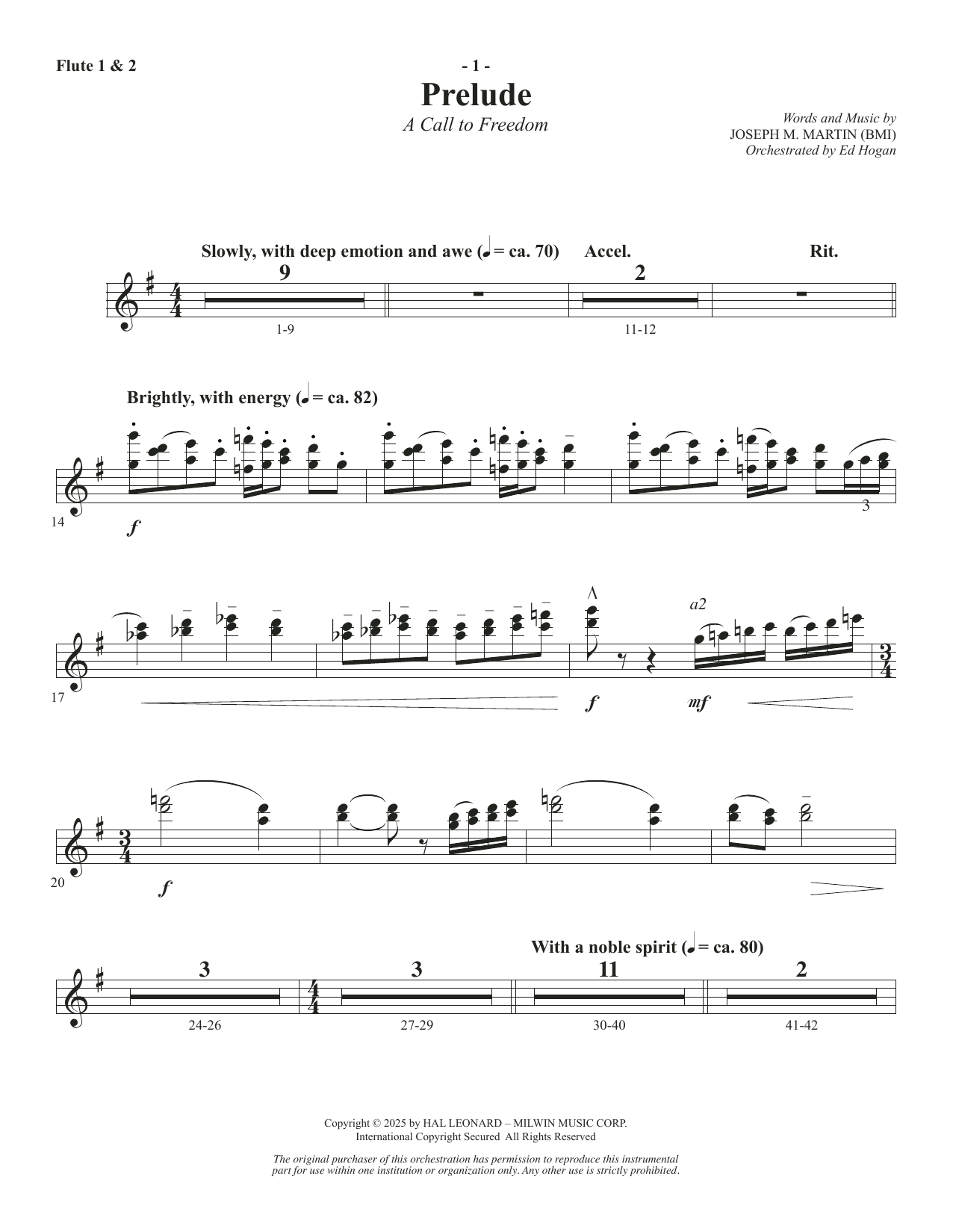 The Four Freedoms - Flute 1 & 2 (Piccolo)