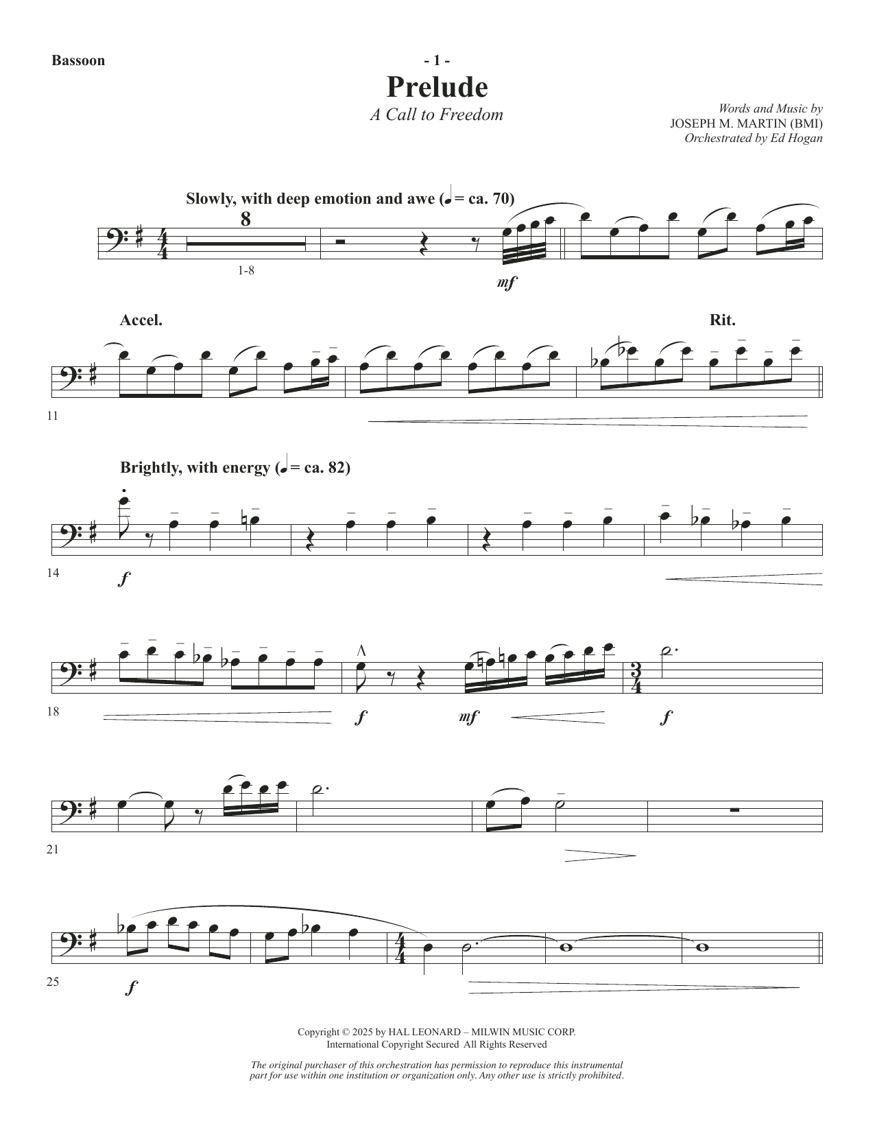 The Four Freedoms - Bassoon