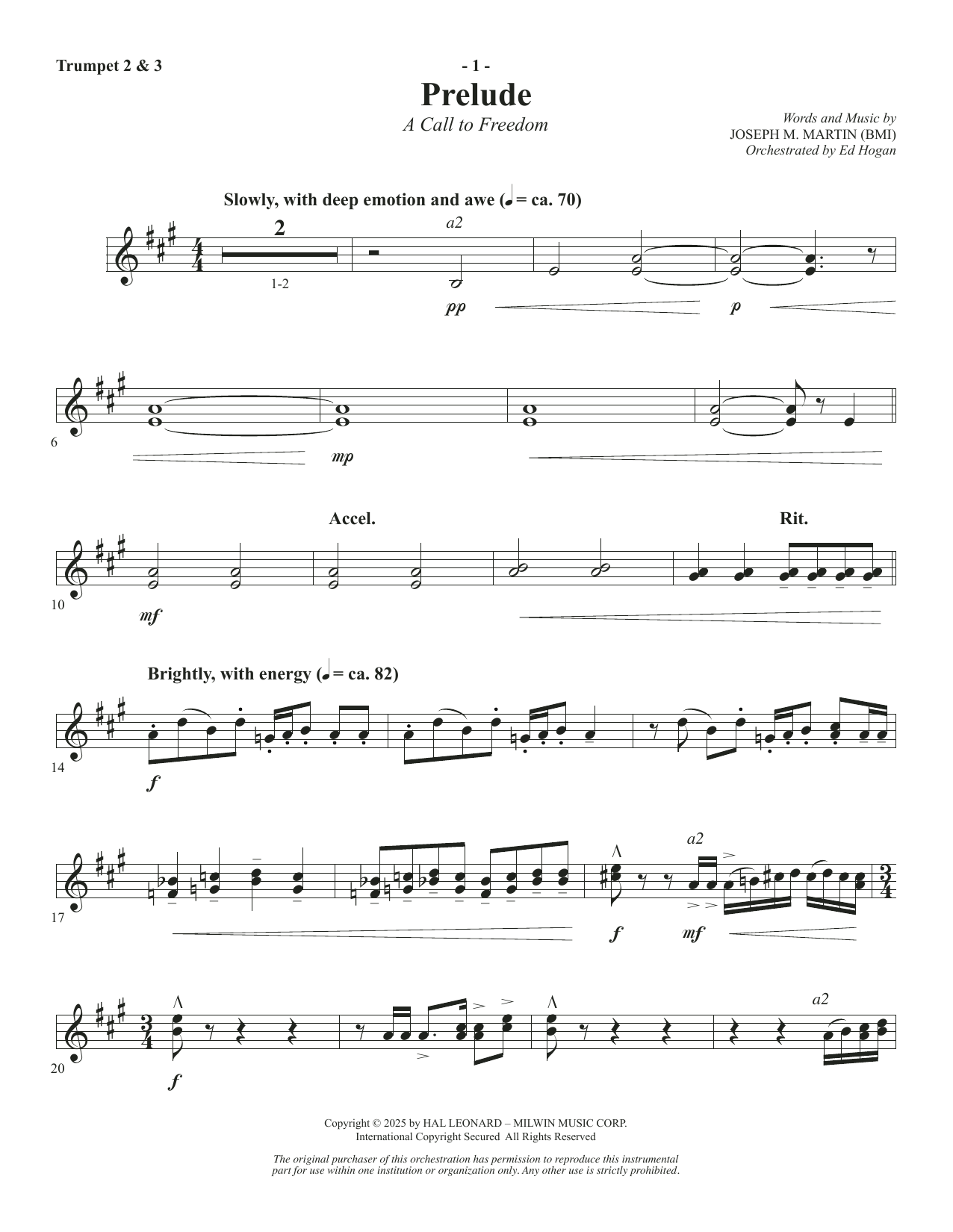 The Four Freedoms - Trumpet 2 & 3