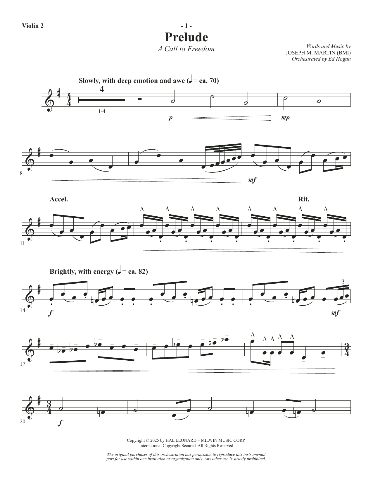 The Four Freedoms - Violin 2