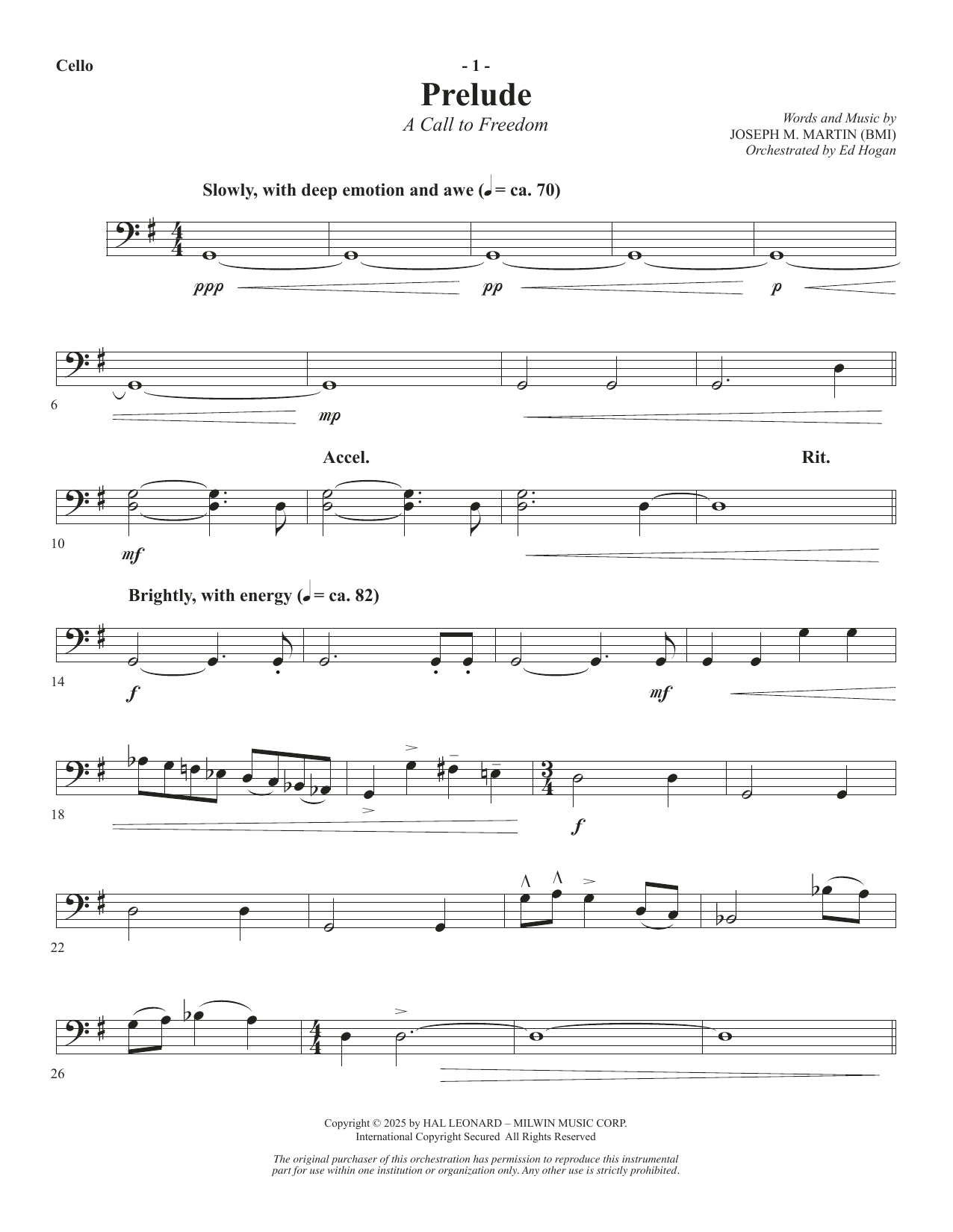 The Four Freedoms - Cello