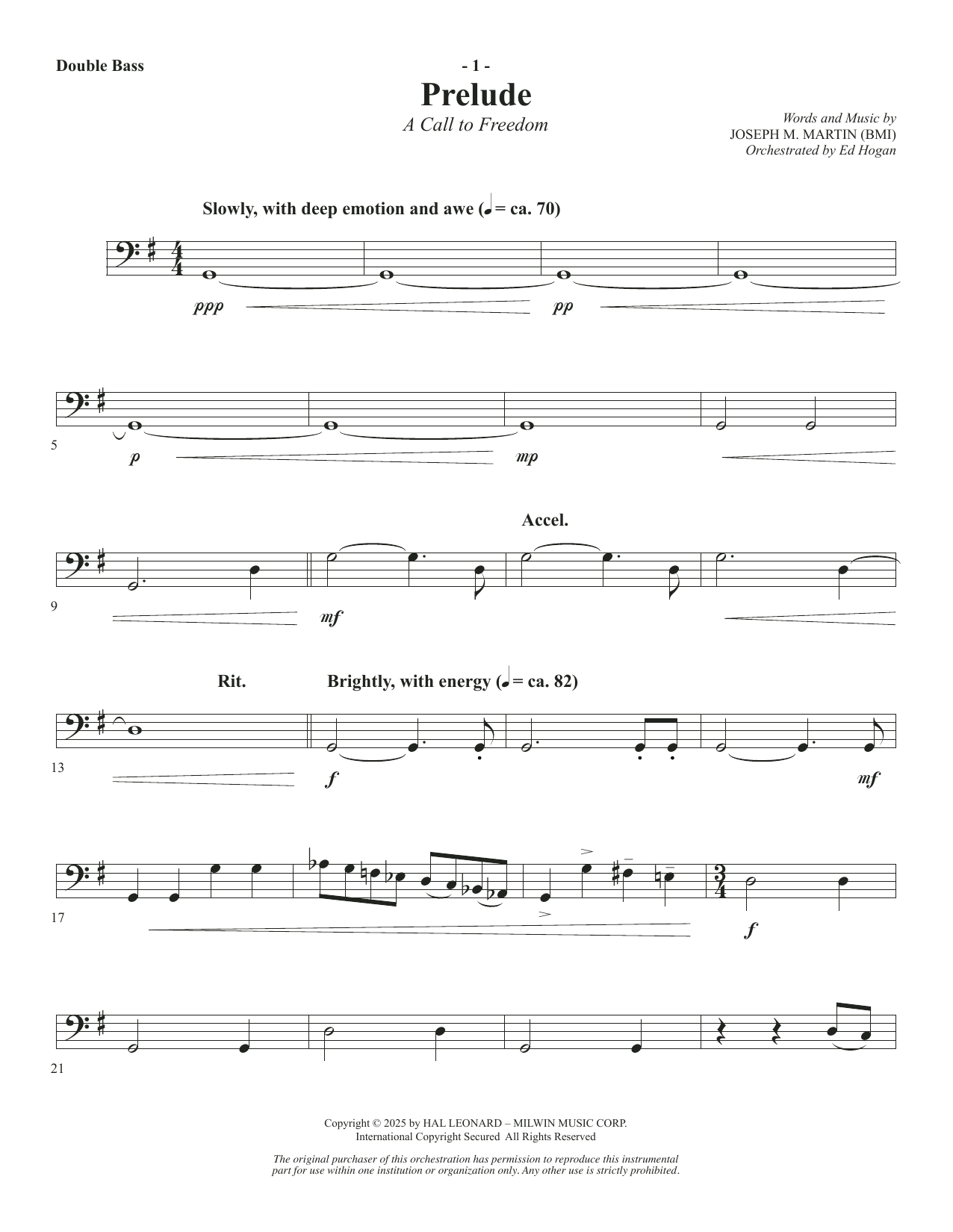 The Four Freedoms - Double Bass