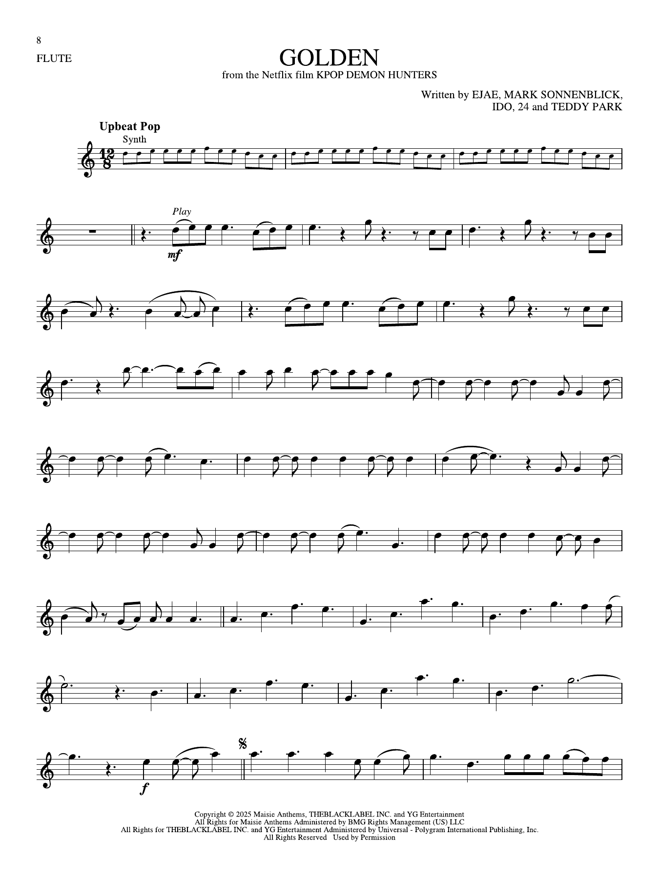 Golden (from KPop Demon Hunters)