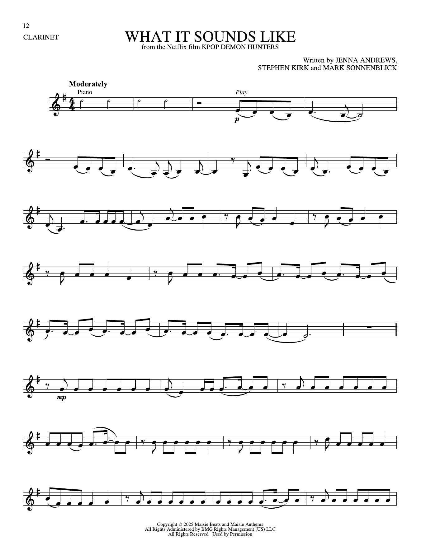 What It Sounds Like (from KPop Demon Hunters)