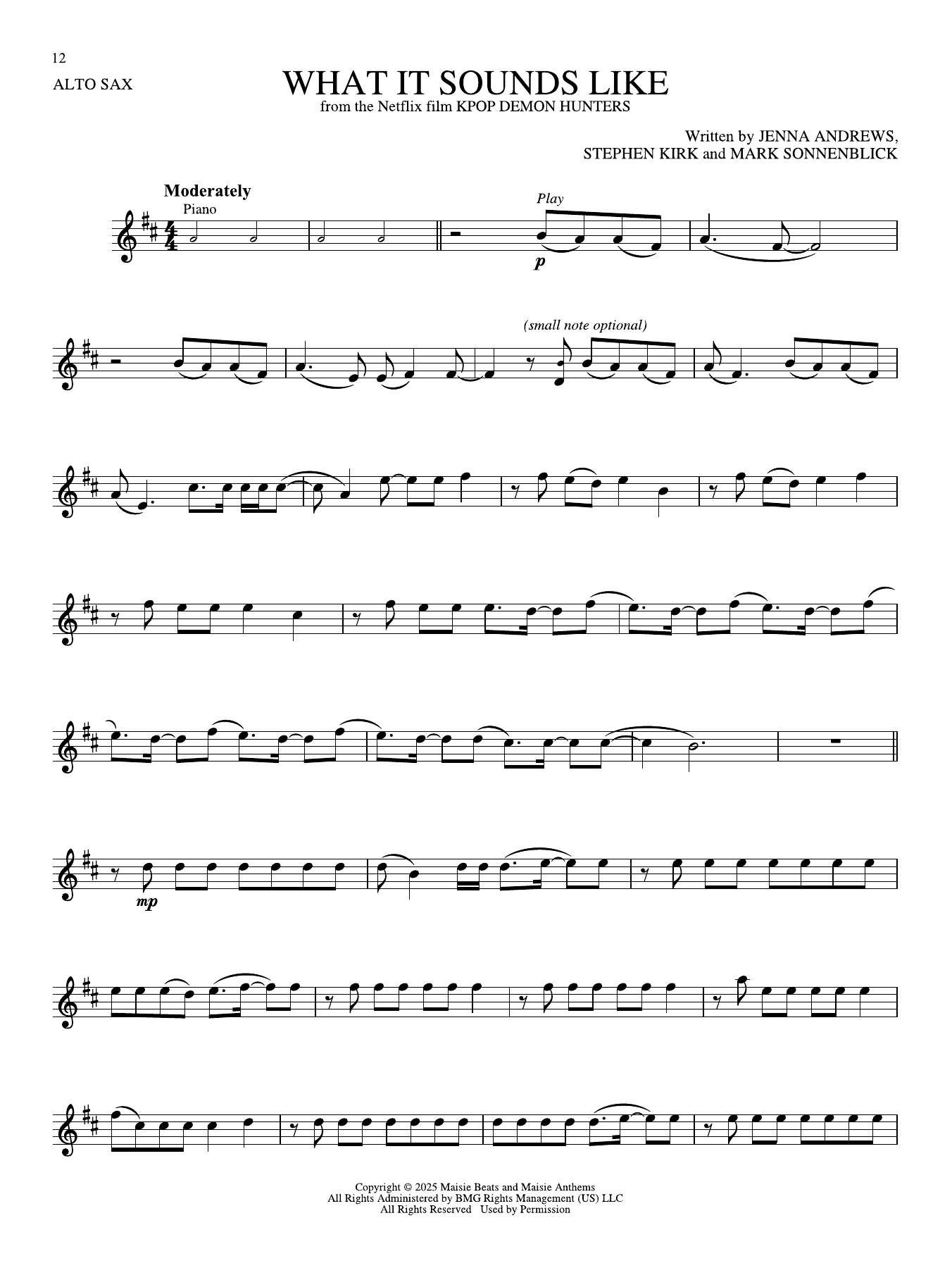 What It Sounds Like (from KPop Demon Hunters)