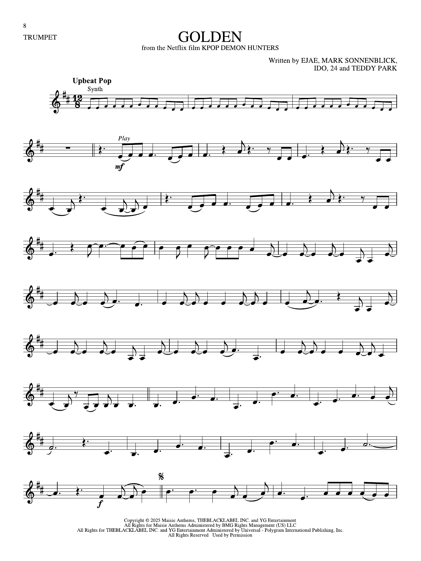 Golden (from KPop Demon Hunters)